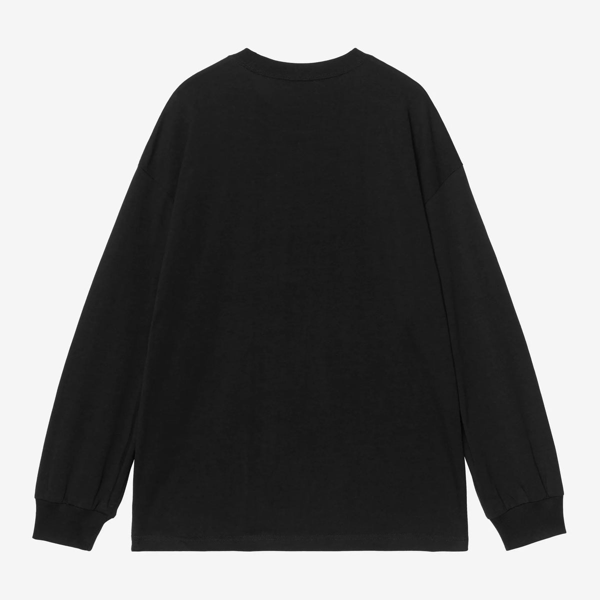 Carhartt WIP L/S Blackletter T-Shirt - Black
