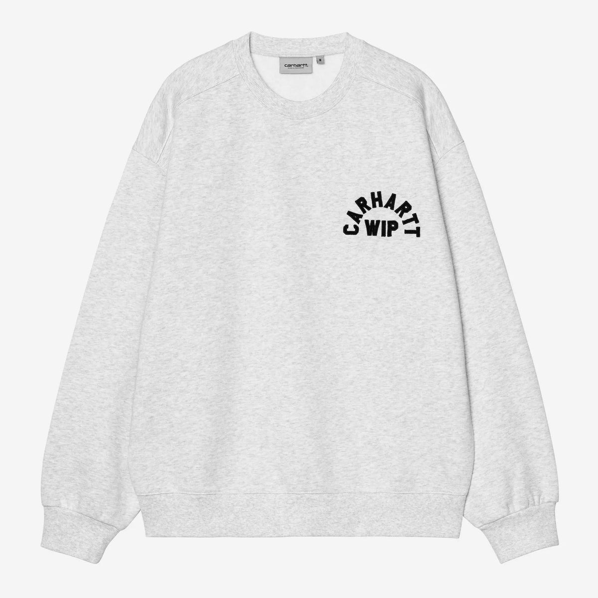 Carhartt WIP Arch Script Sweat - Ash Heather / Dark Navy