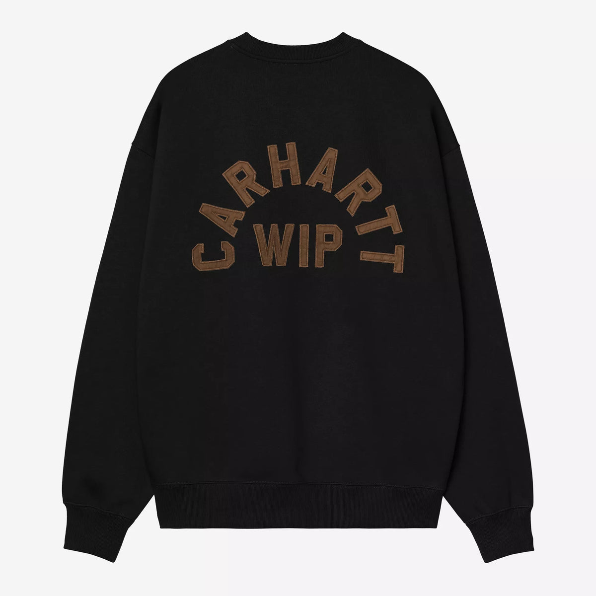 Carhartt WIP Arch Script Sweat - Black / Hamilton Brown