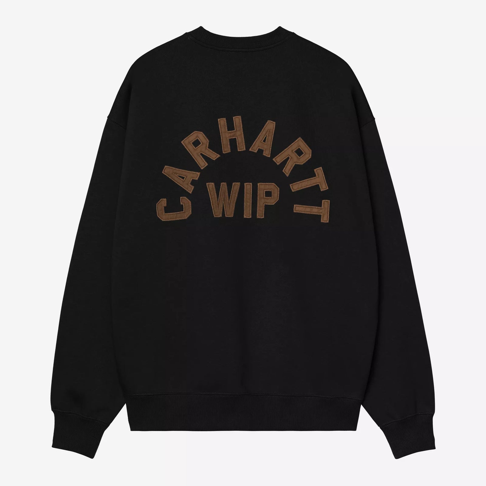 Carhartt WIP Arch Script Sweat - Black / Hamilton Brown