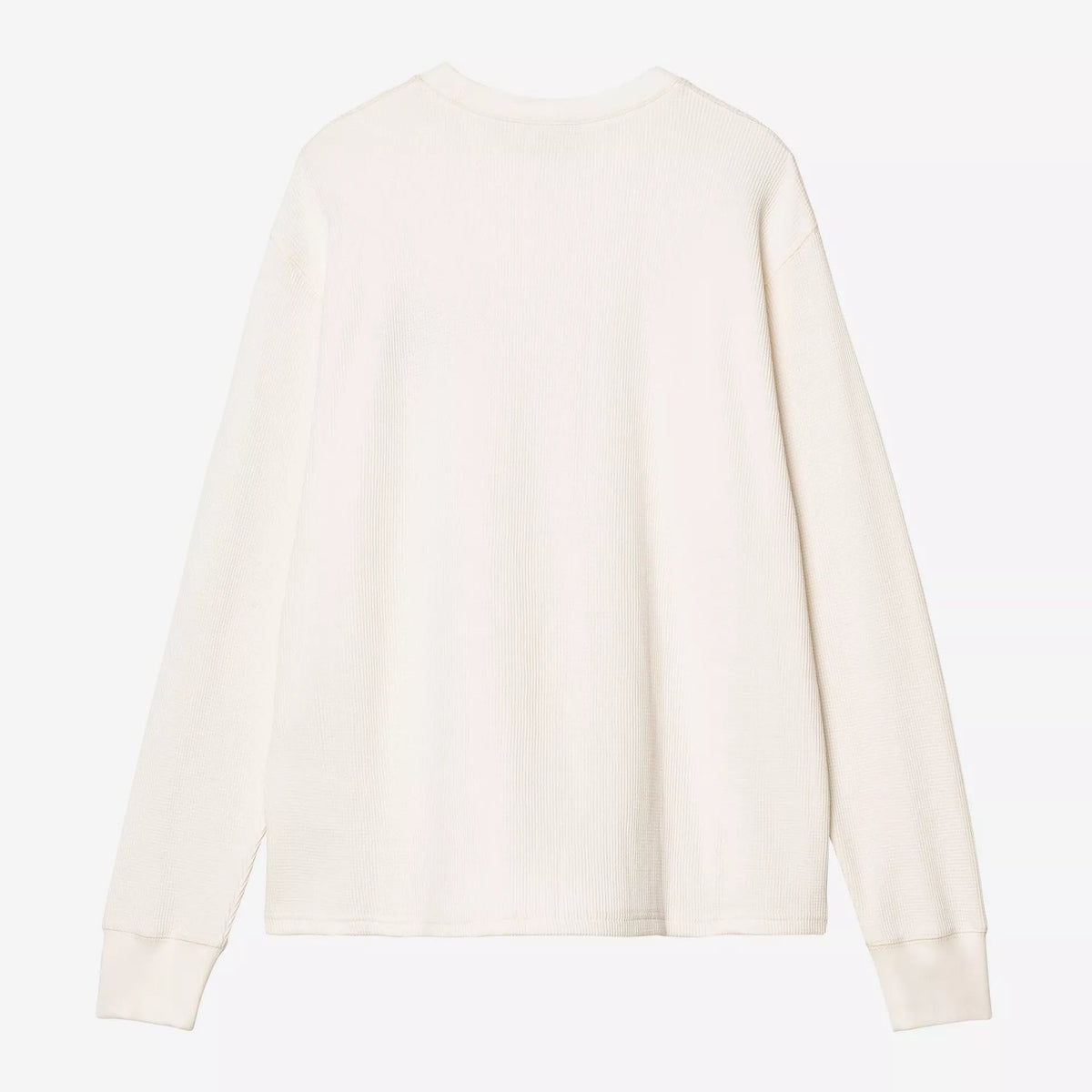 Carhartt WIP L/S Blackletter Waffle T-Shirt - Wax / Black