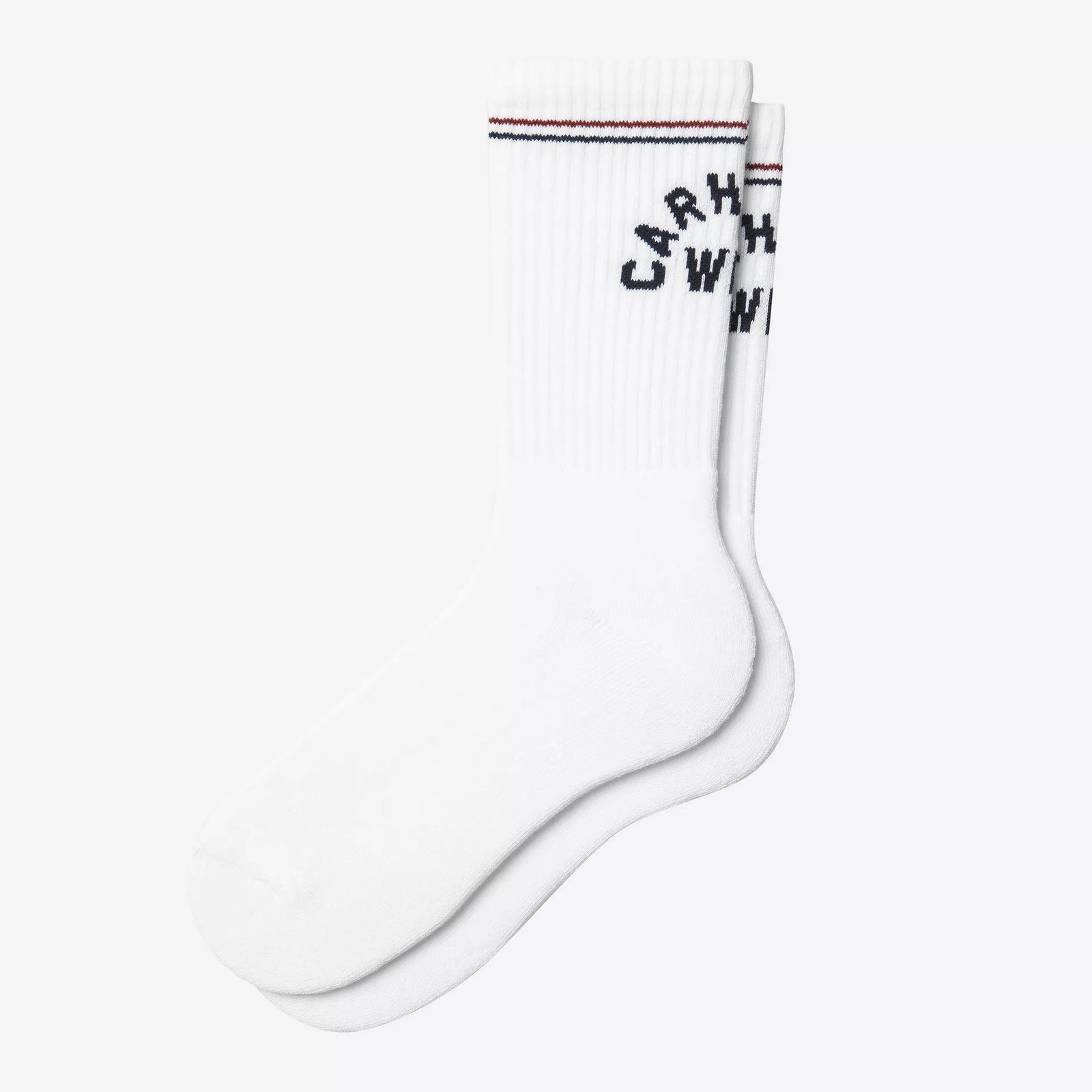 Carhartt WIP Arch Script Socks - White / Dark Navy