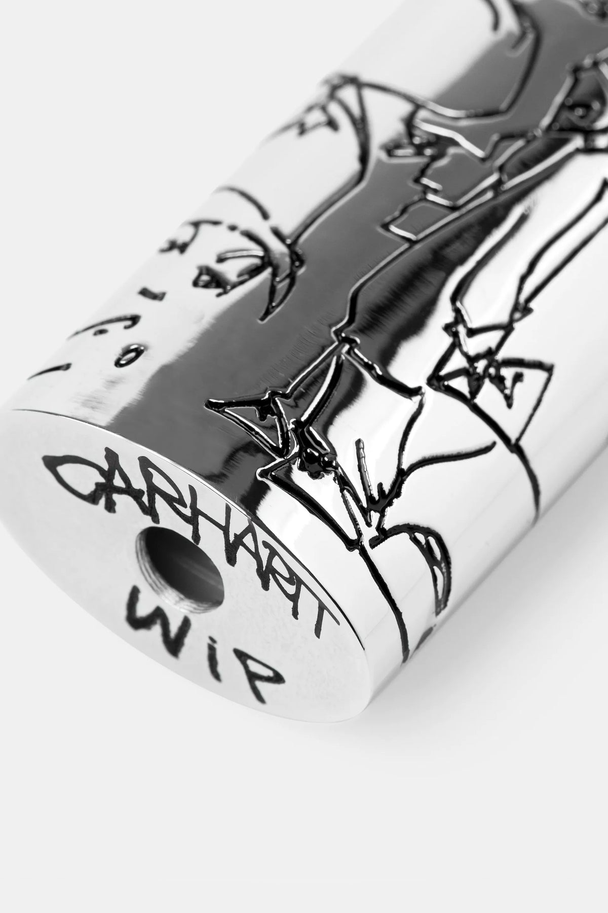 Carhartt WIP Blinkerfluid BIC Metal Lighter Case - Silver