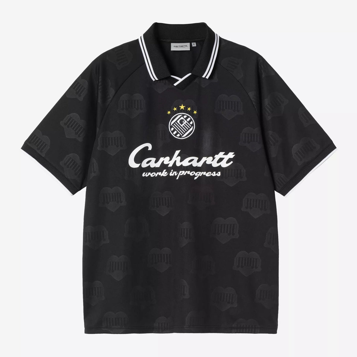 Carhartt WIP Terrace Football T-Shirt - Heart Train Jacquard / Black