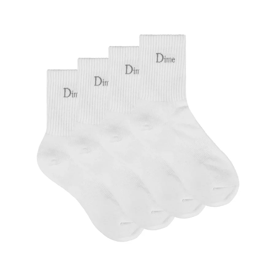 Dime 2 Pack Socks - White