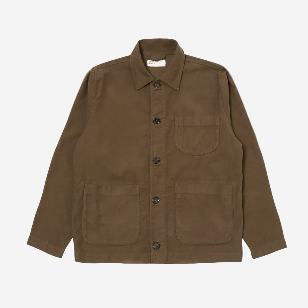 Universal Works Field Jacket - Khaki Moleskin