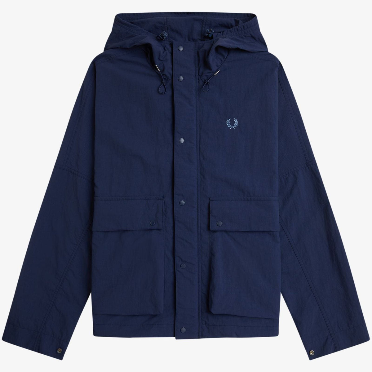 Fred Perry Cropped Ripstop Parka - Tennis Blue