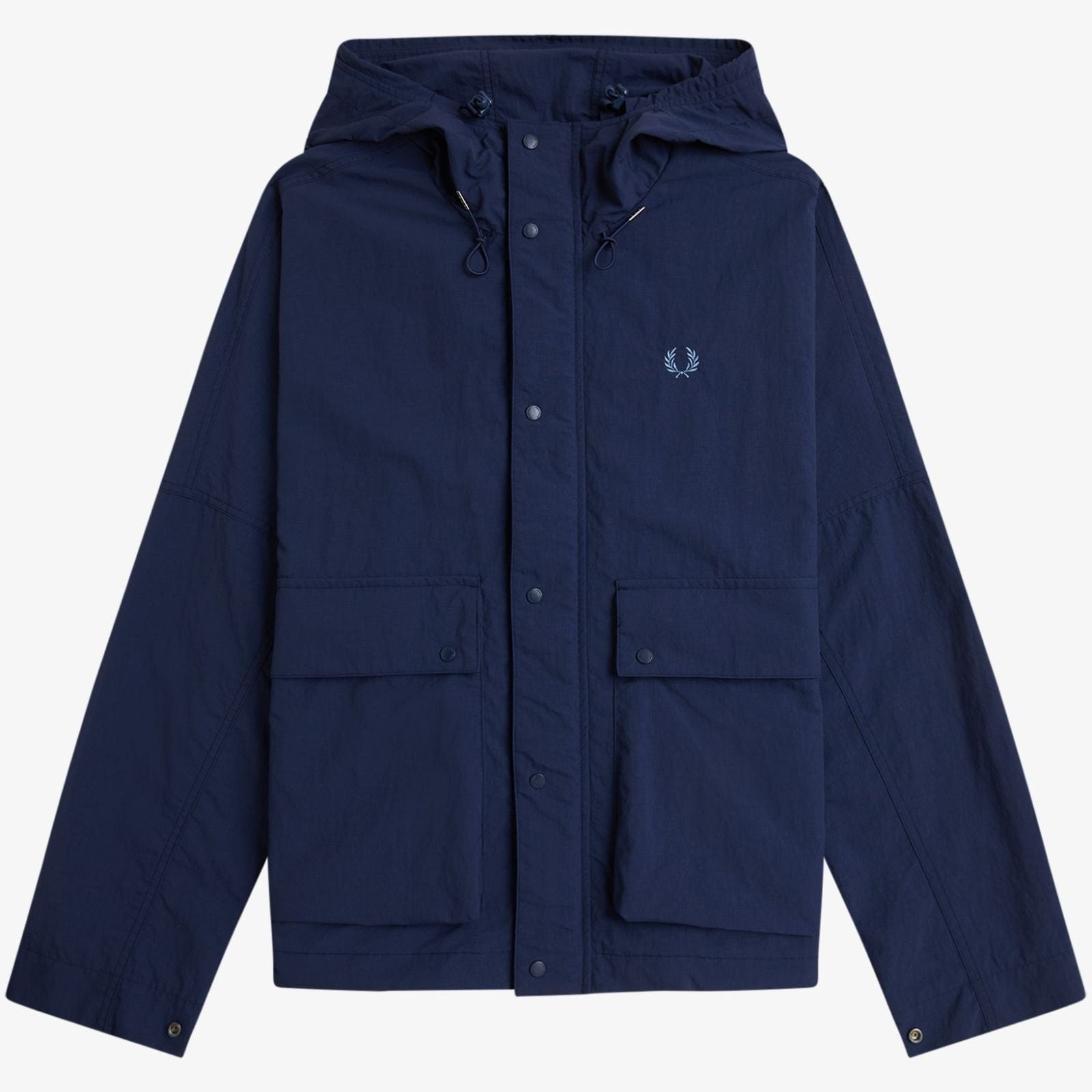 Fred Perry Cropped Ripstop Parka - Tennis Blue