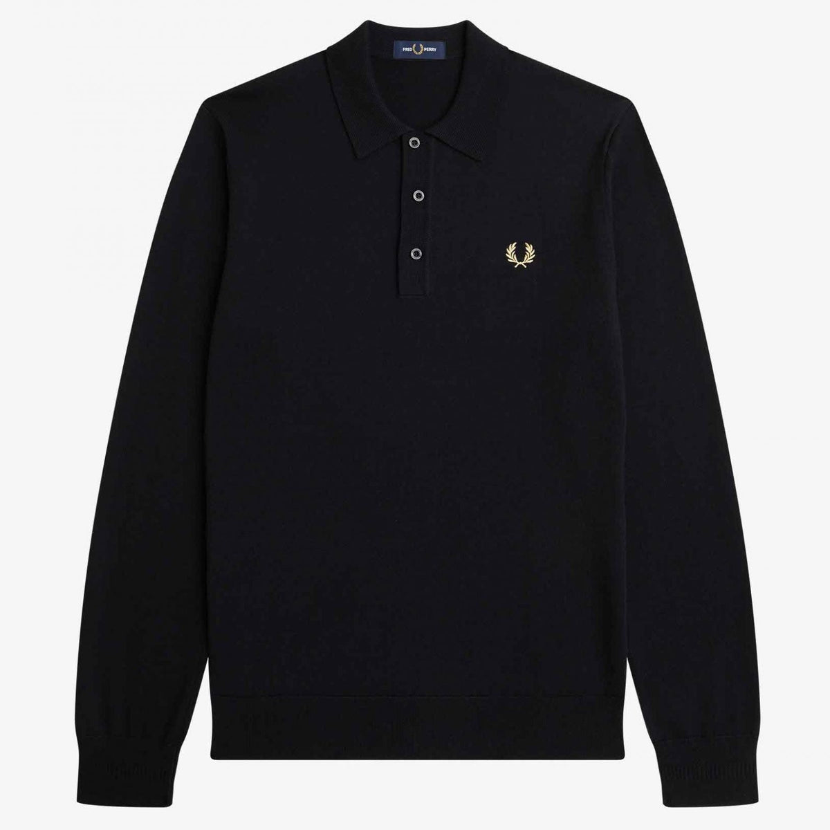 Fred Perry Classic Knitted Shirt - Black