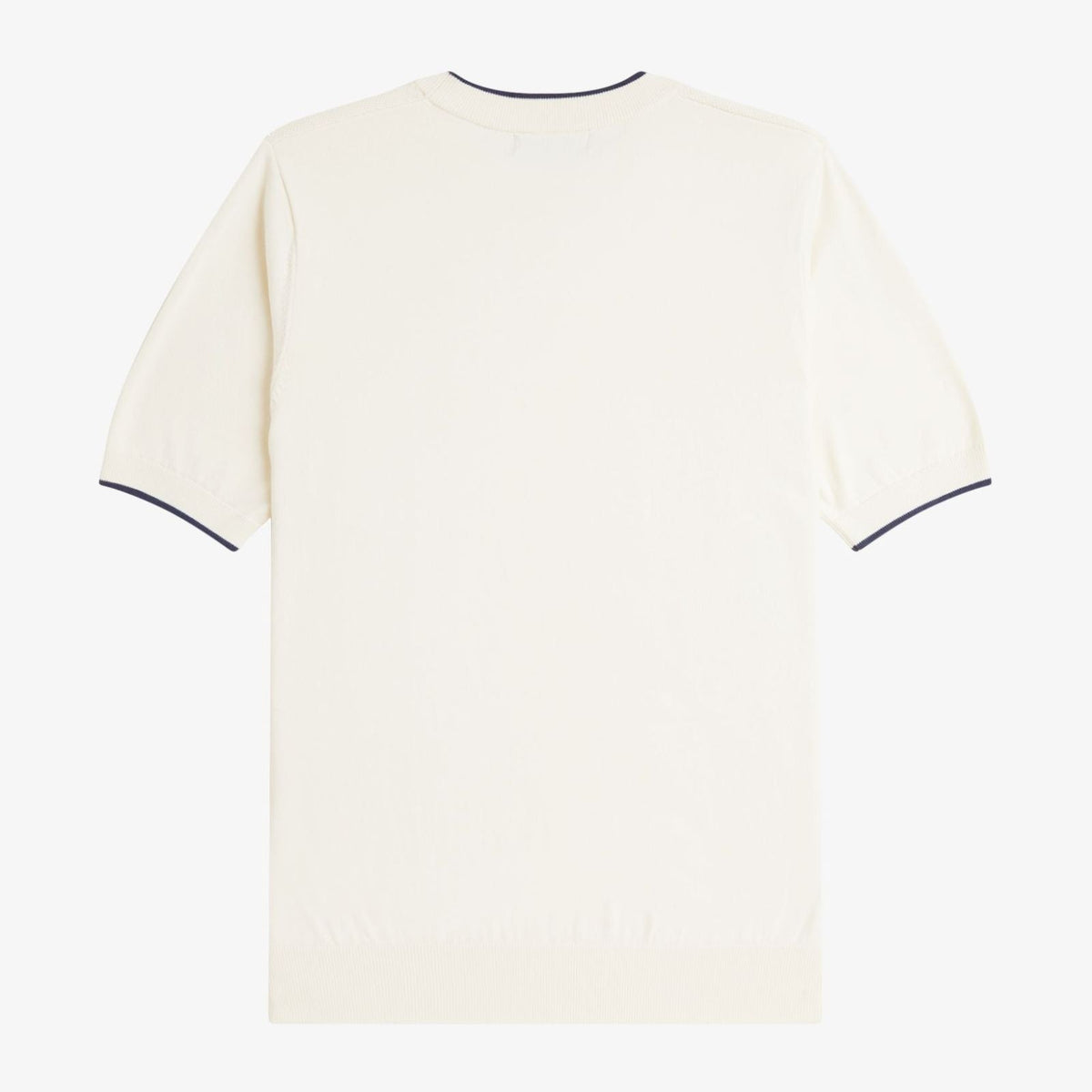 Fred Perry Front Knitted T-Shirt - Ecru