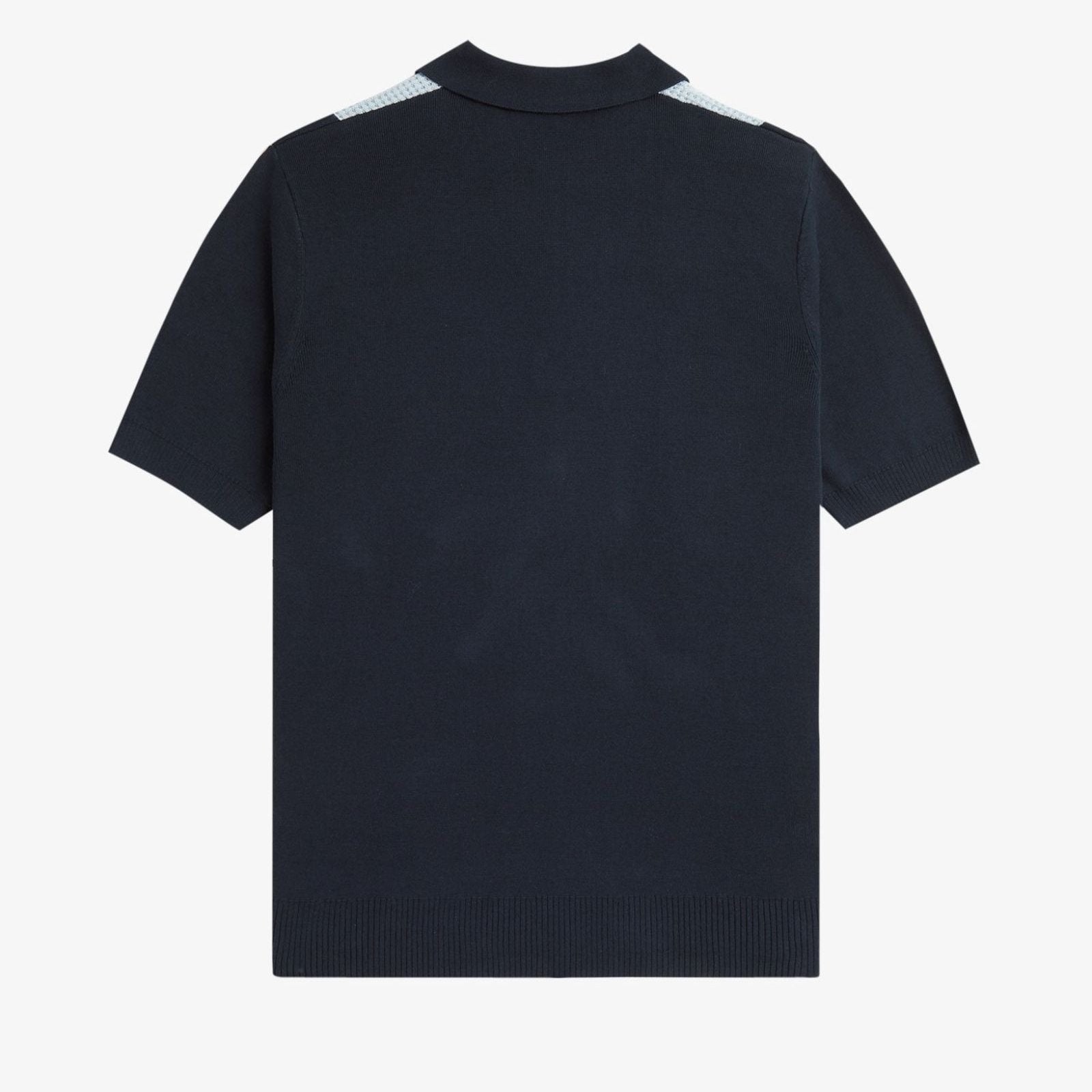 Fred Perry Textured Stripe Polo Shirt - Navy