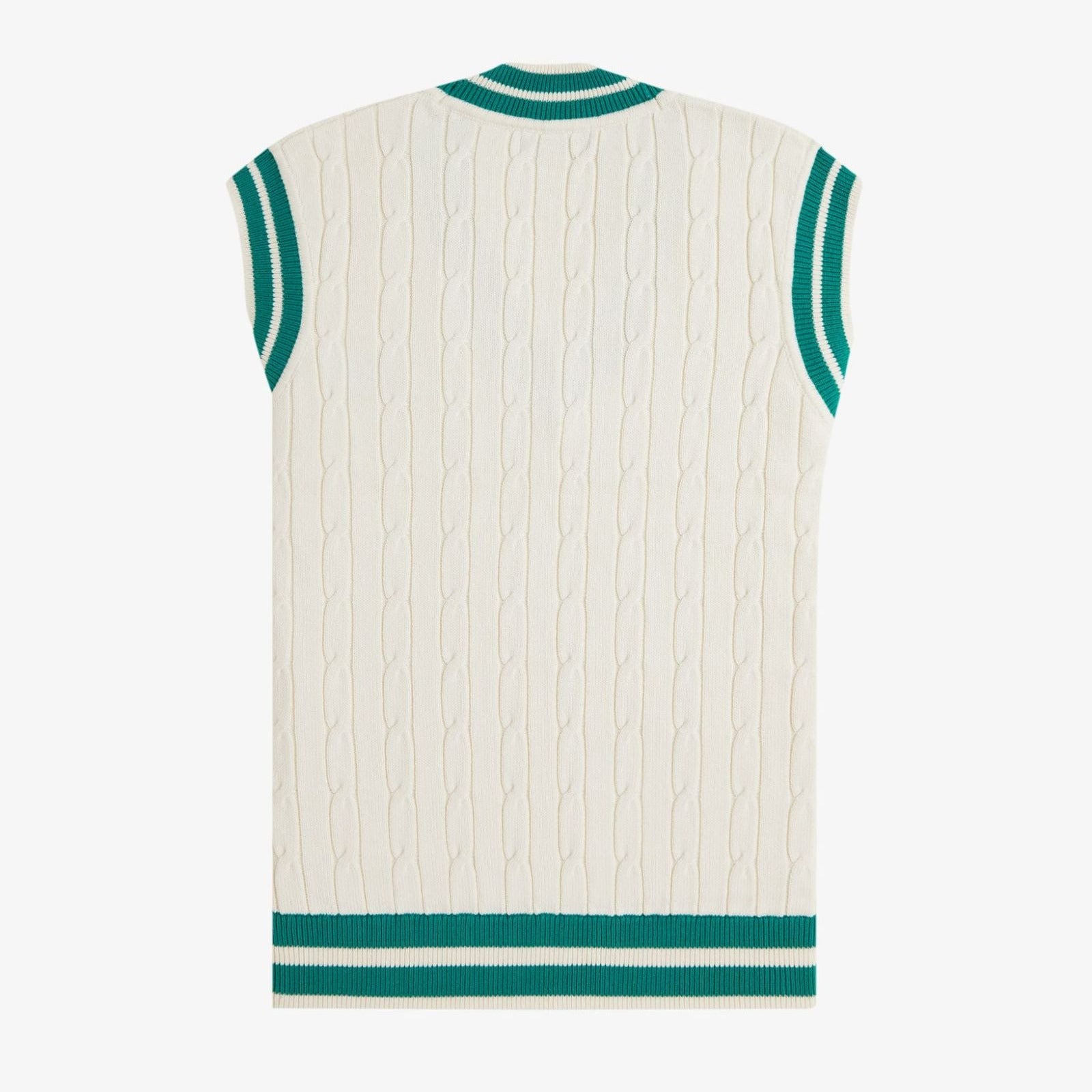 Fred Perry Cable Tennis Tank - Ecru