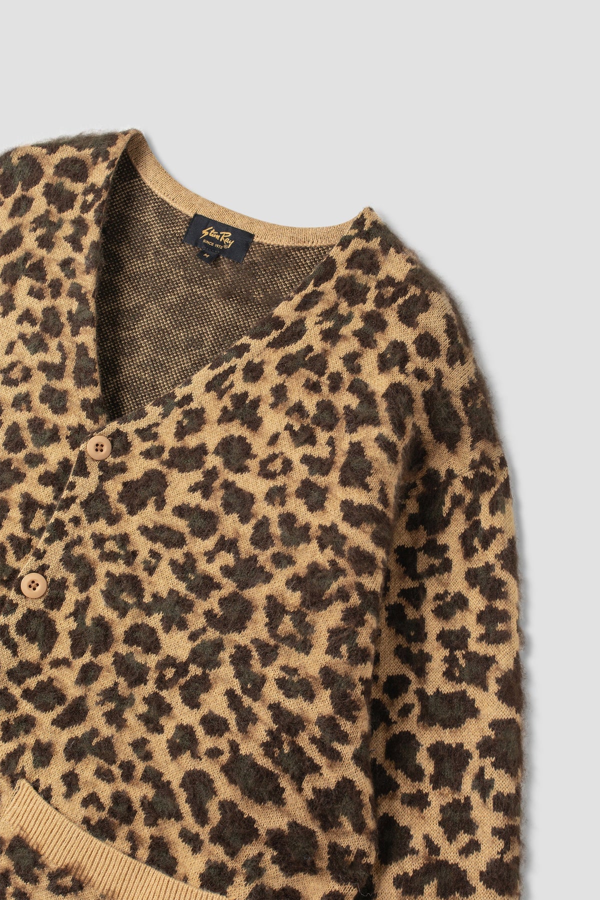 Stan Ray Knitted Cardigan - Leopard Camo