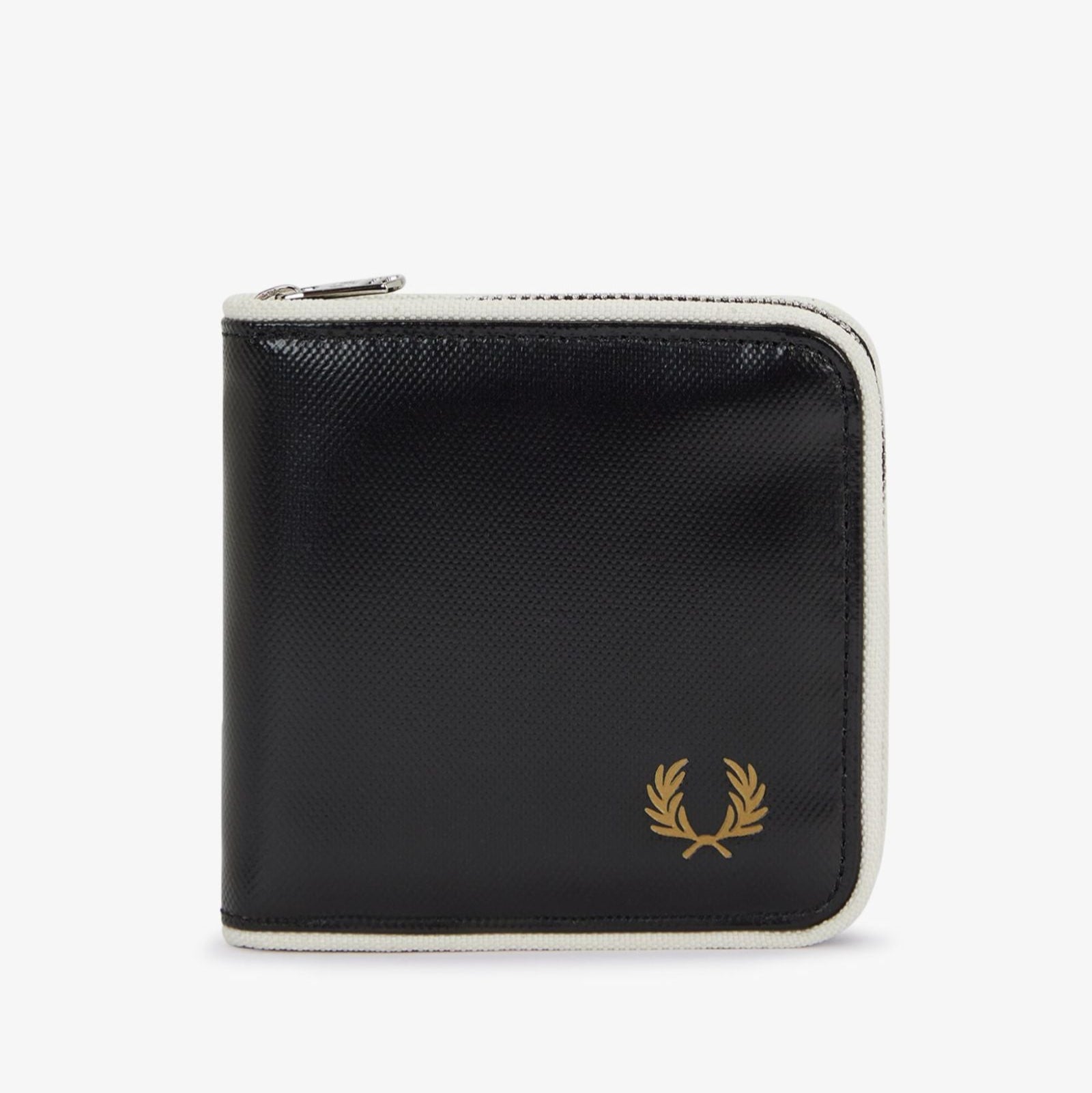 Fred Perry Zip Around Wallet - Black / Ecru