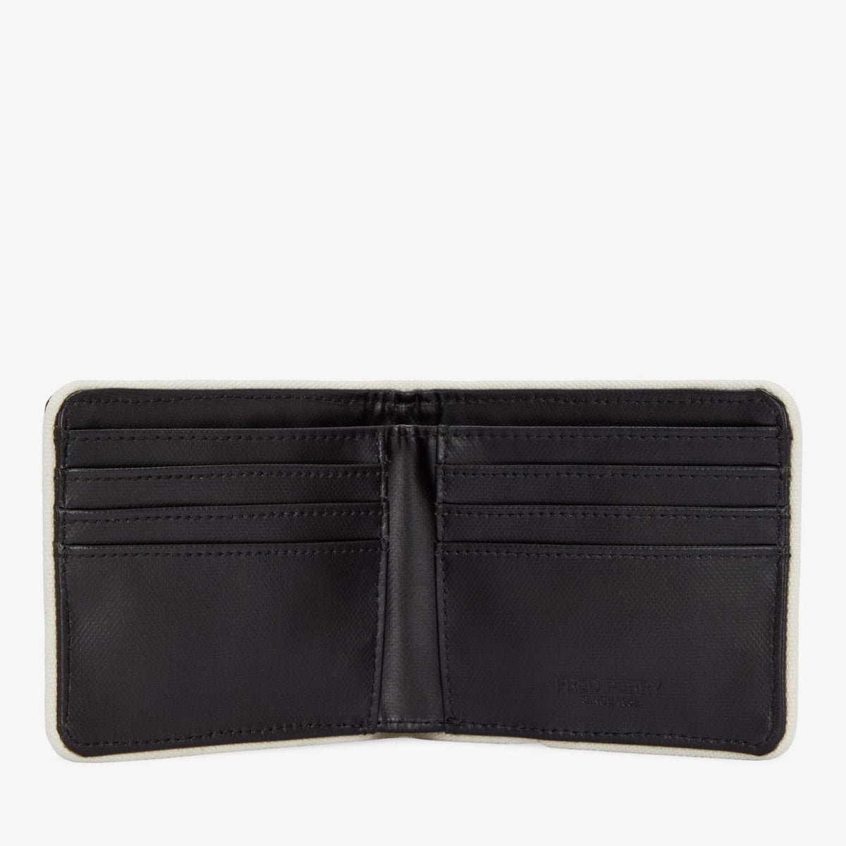 Fred Perry Coated Billfold - Black / Ecru