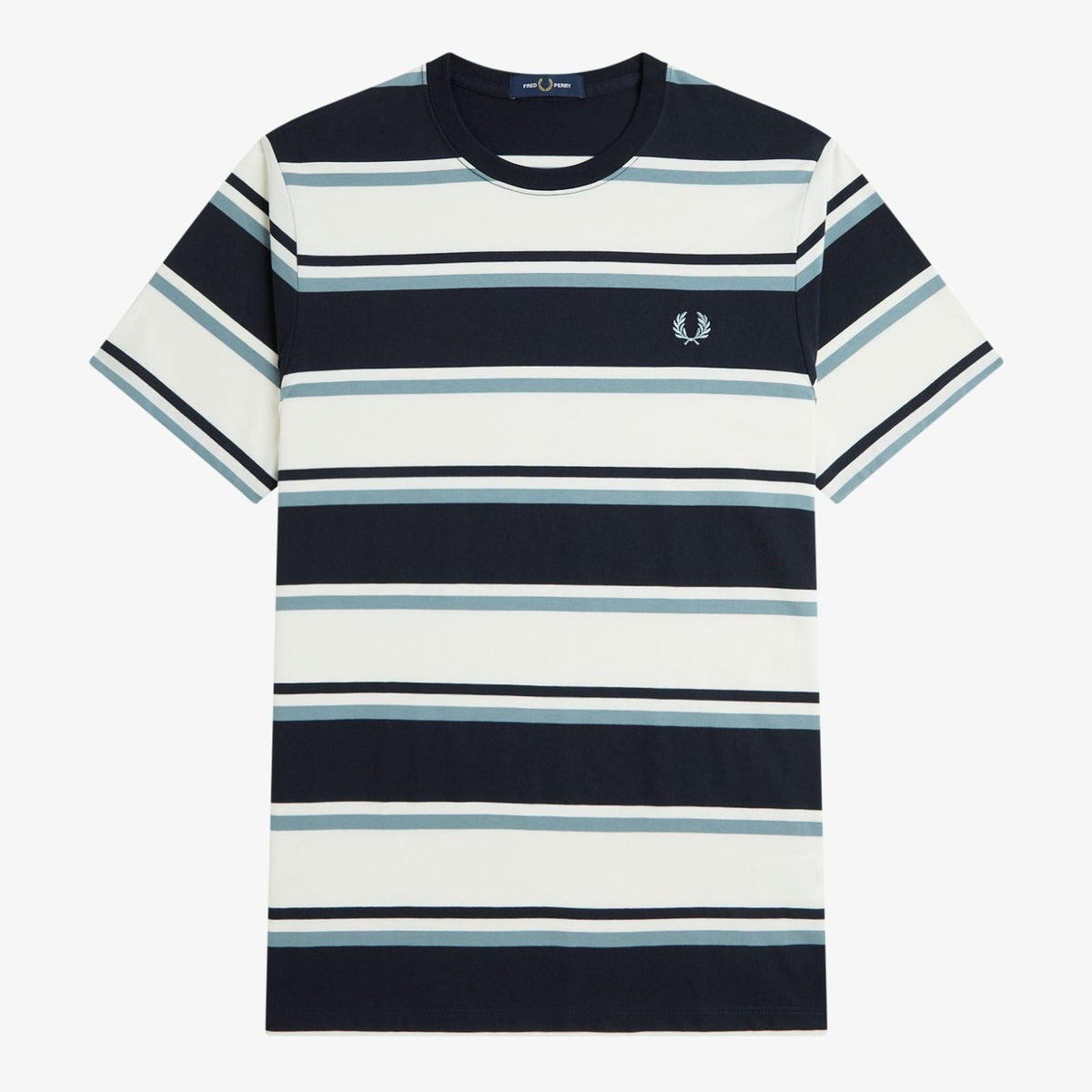 Fred Perry Bold Striped T-Shirt - Navy