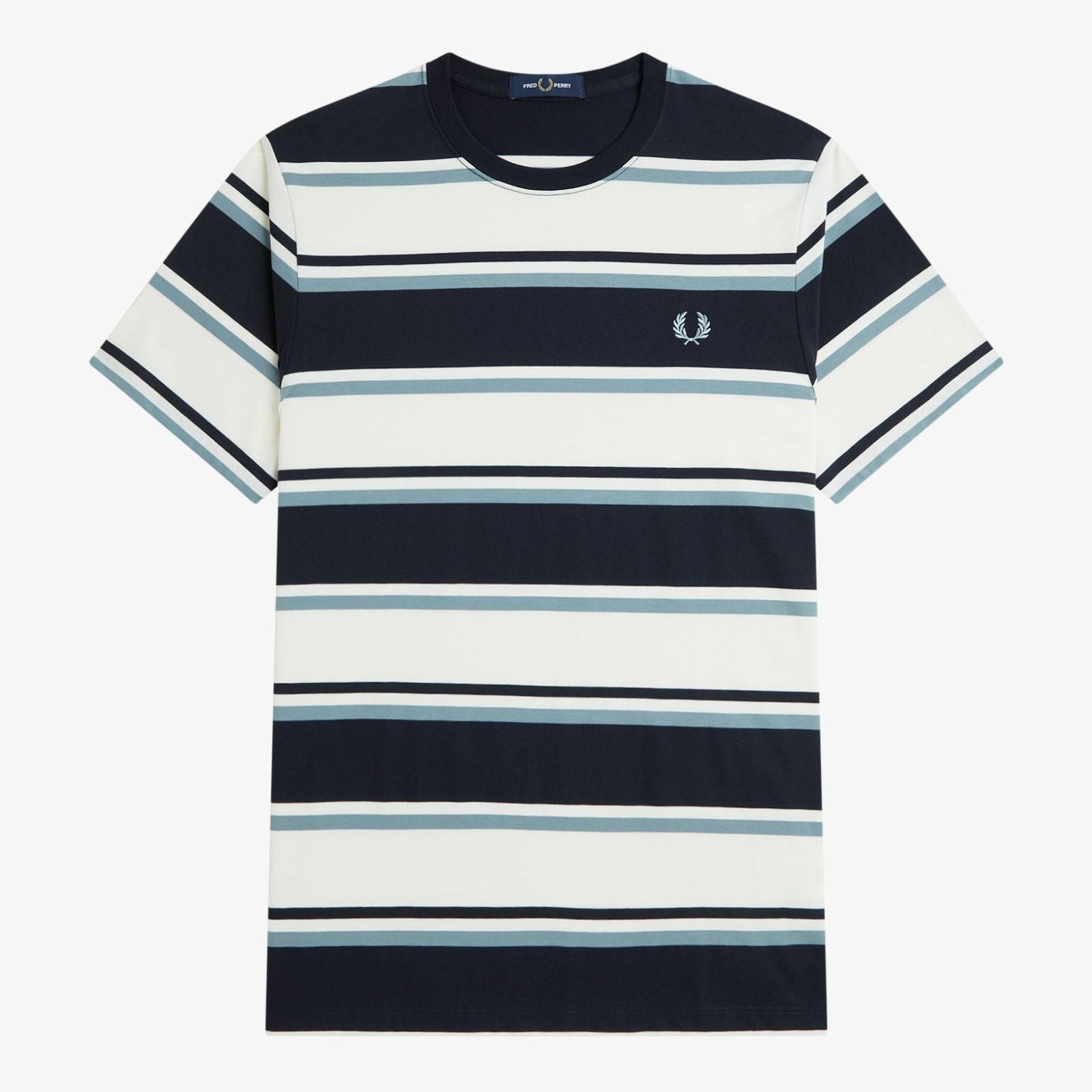 Fred Perry Bold Striped T-Shirt - Navy