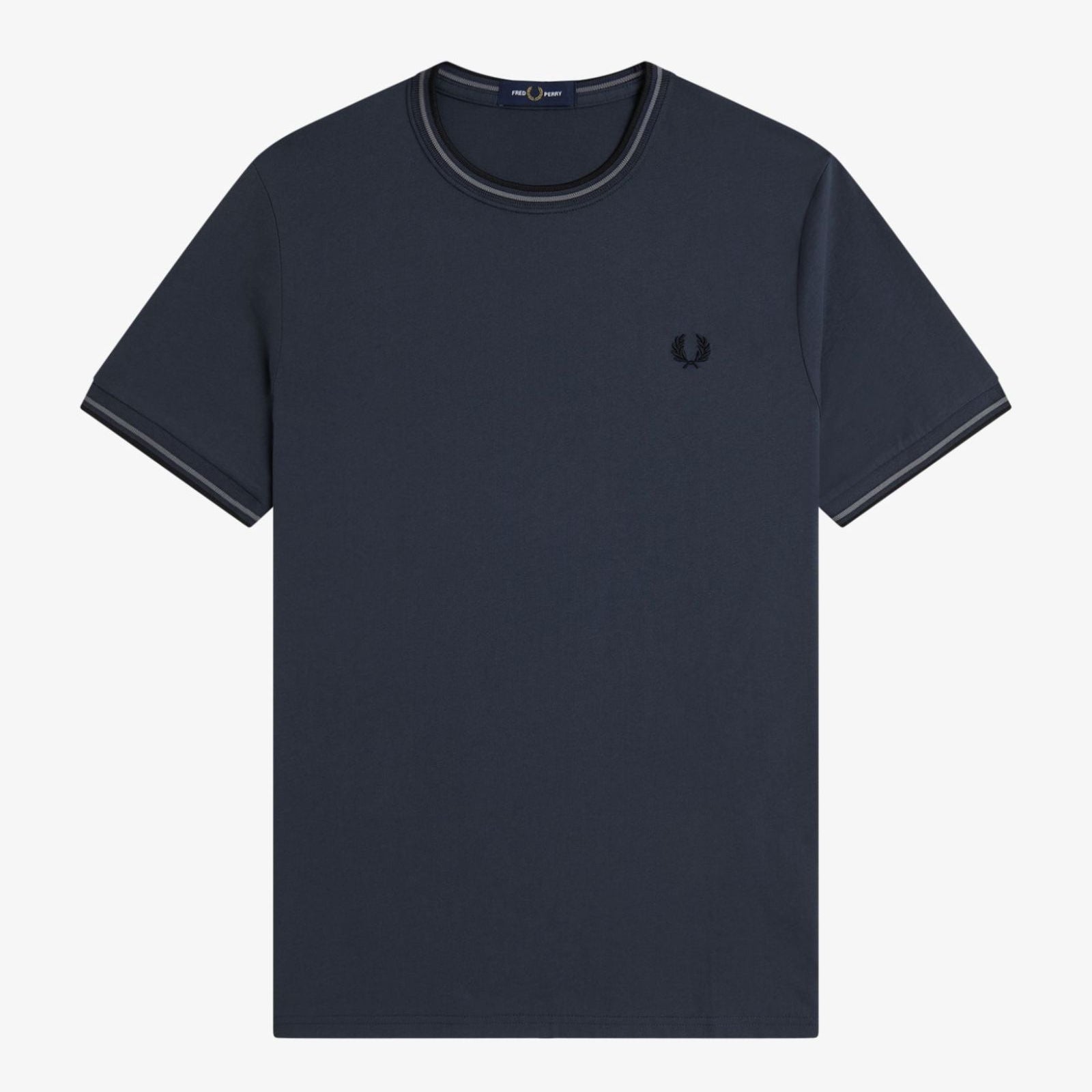Fred Perry Twin Tipped T-Shirt - Dark Airforce / Stockport Blue / Black