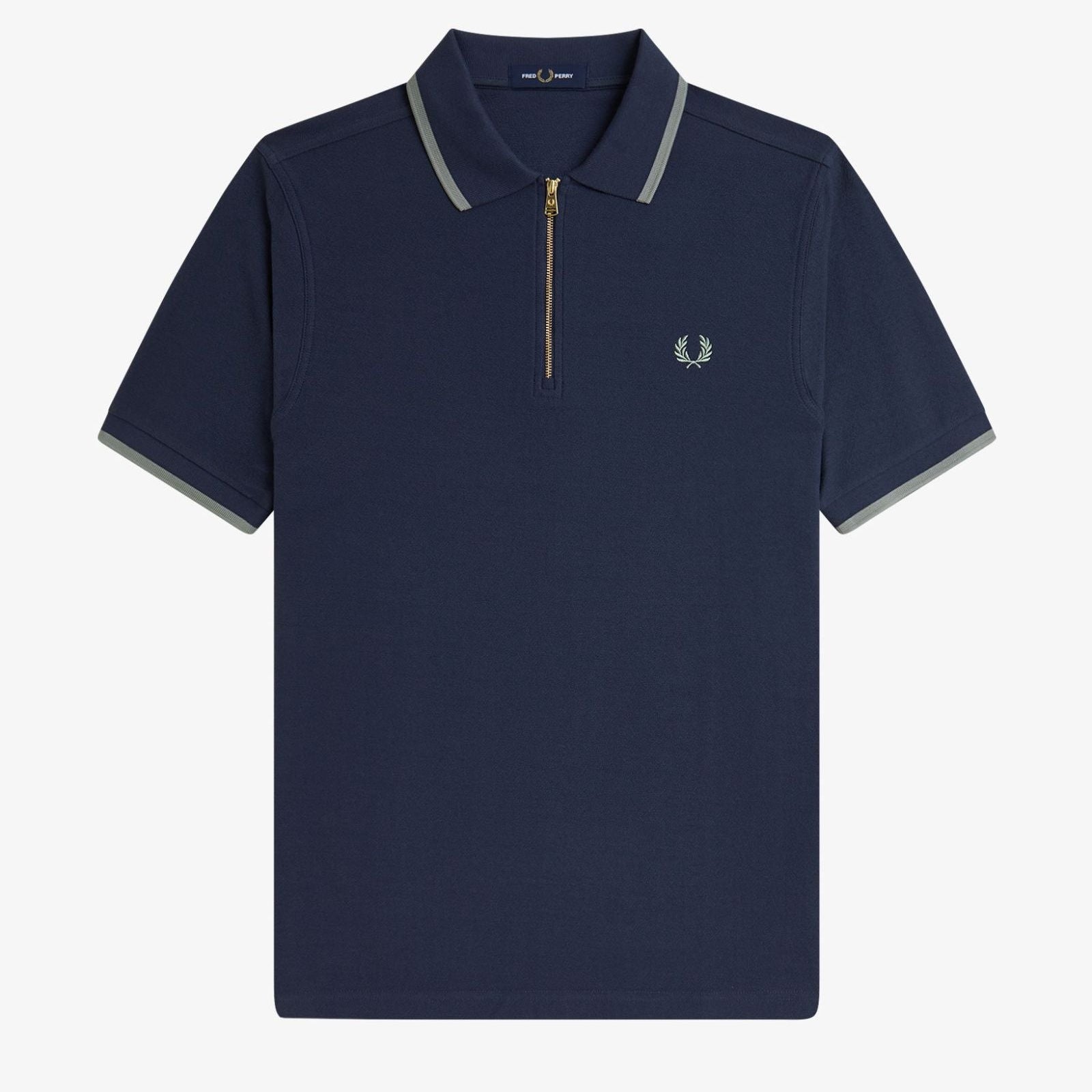 Fred Perry Crepe Pique Polo - Dark Airforce