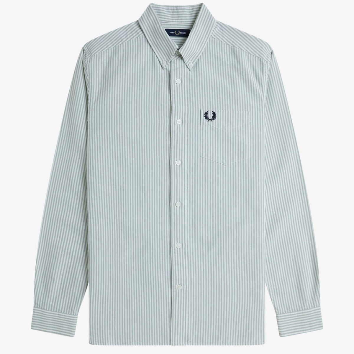 Fred Perry Oxford Stripe Shirt - Bayleaf