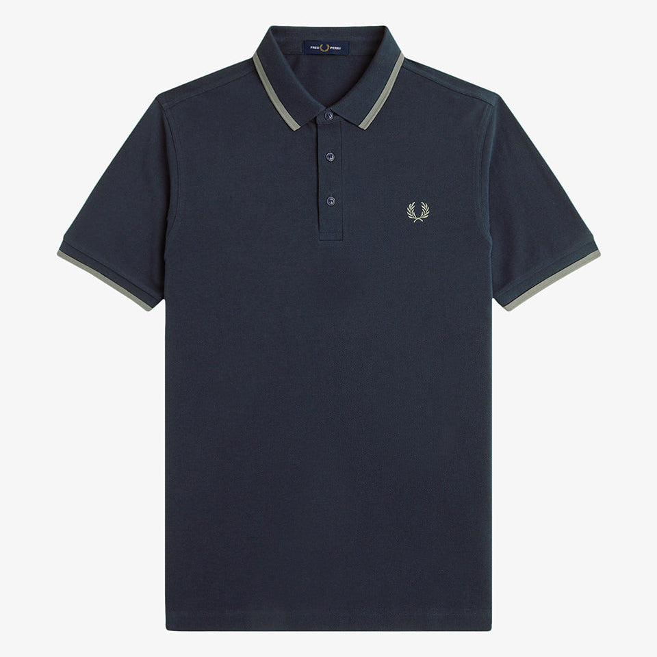 Fred Perry Collar Detail Polo - Navy