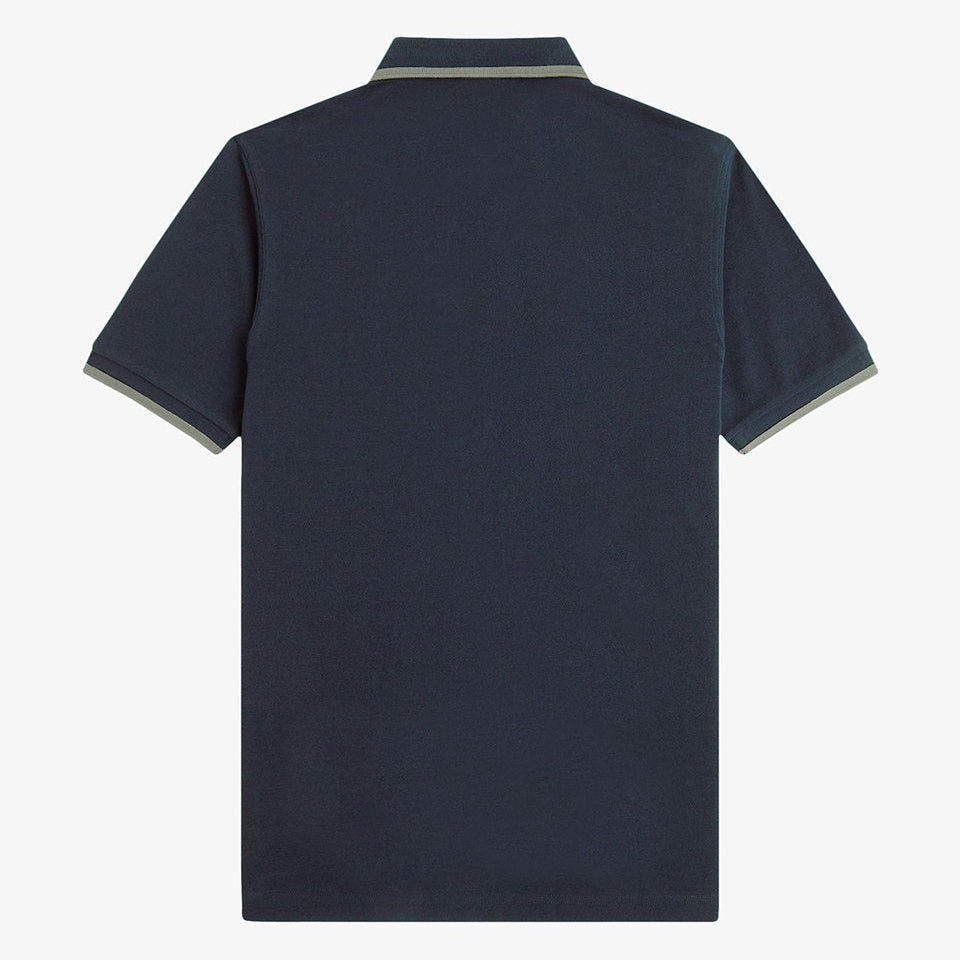 Fred Perry Collar Detail Polo - Navy
