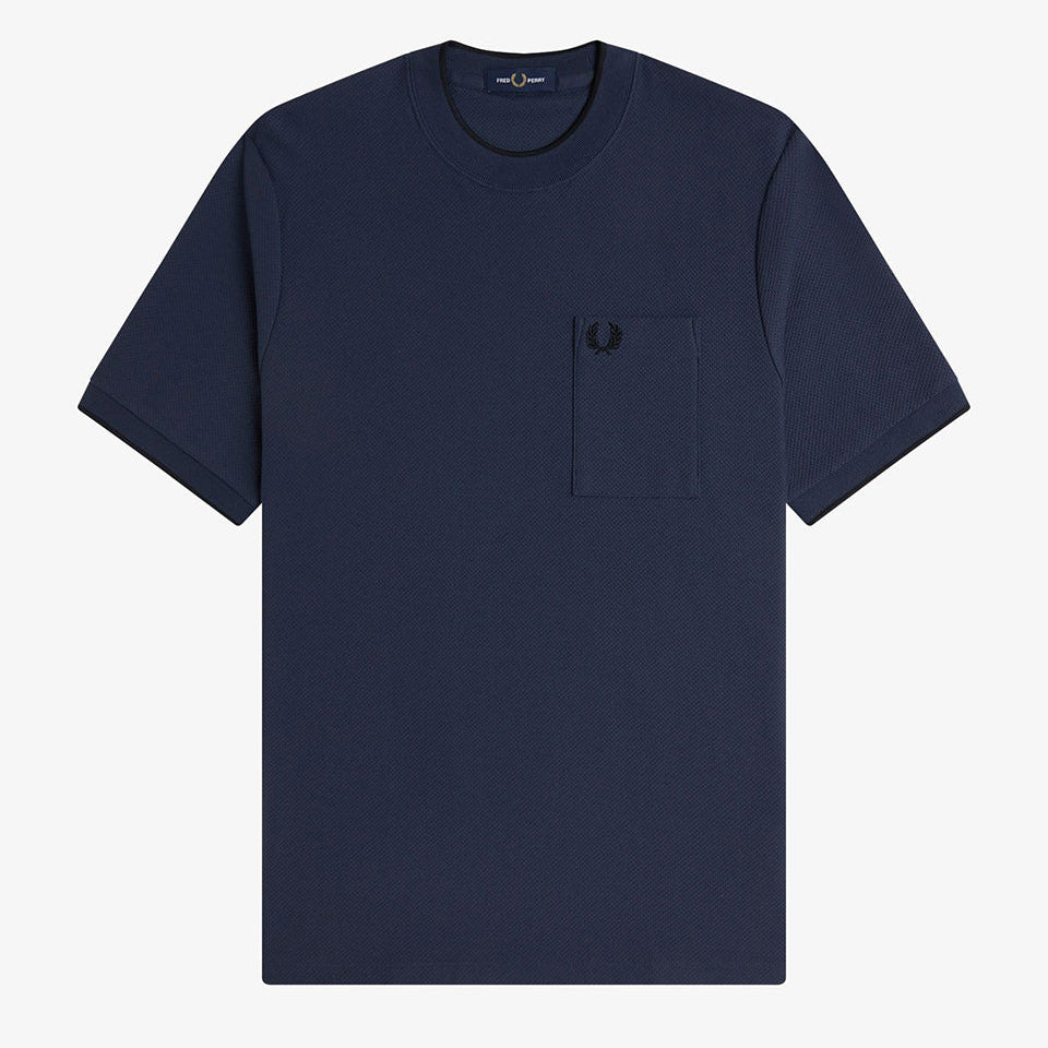 Fred Perry Pocket Detail T-Shirt - Dark Airforce
