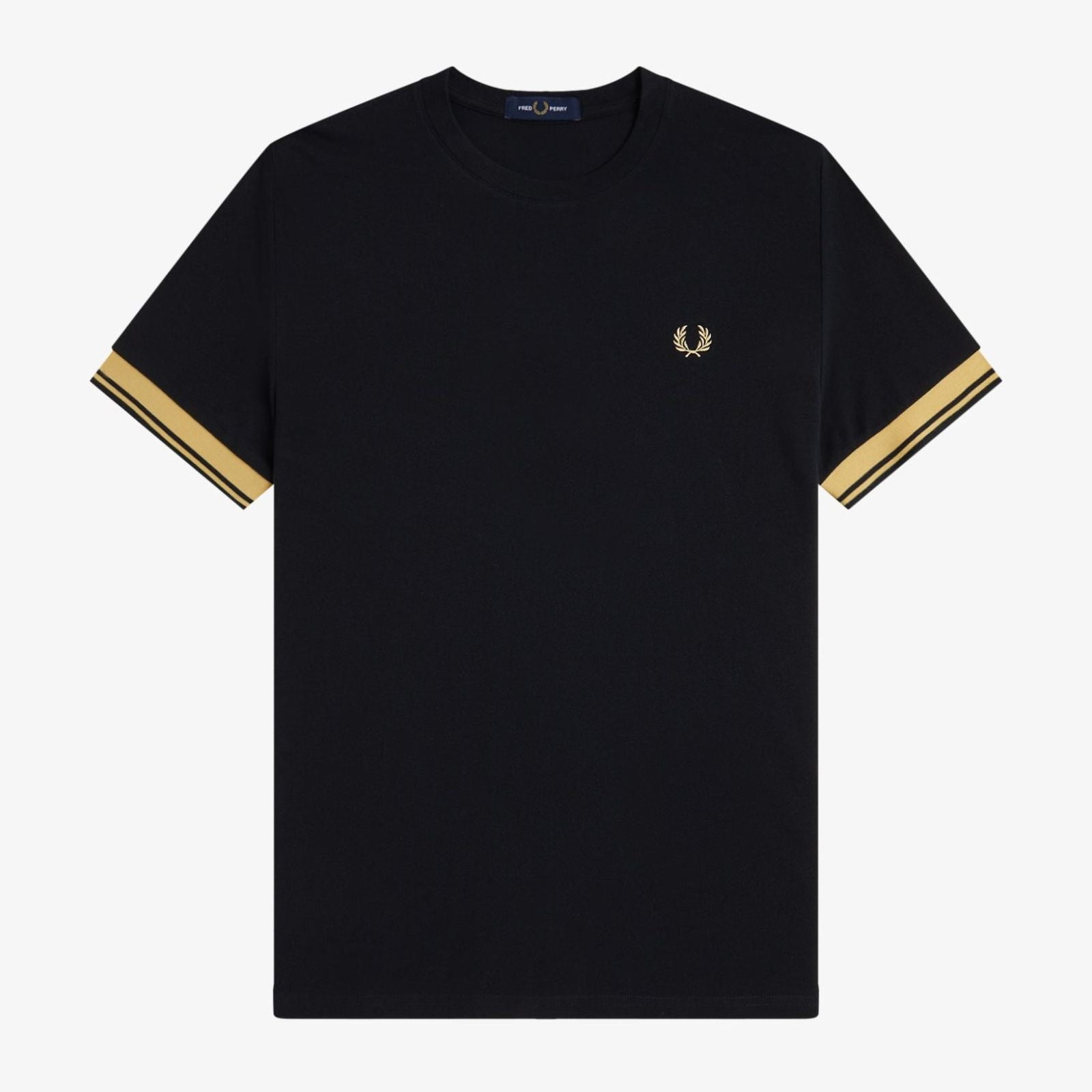 Fred Perry Twin Tipped Cuff T-Shirt - Black