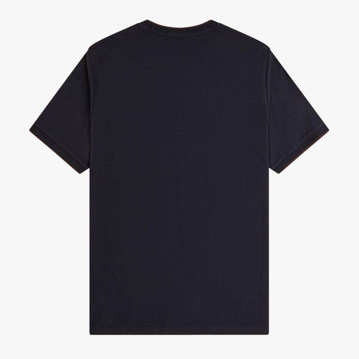 Fred Perry Trim Detail Crepe Pique T-Shirt - Navy