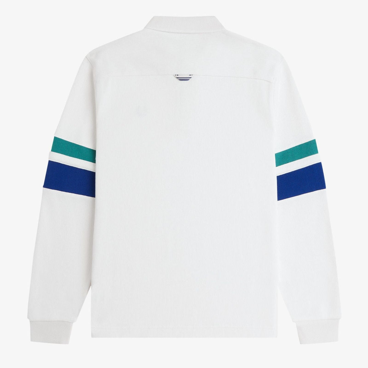 Fred Perry Tipped Sleeve Collard Sweat - Snow White