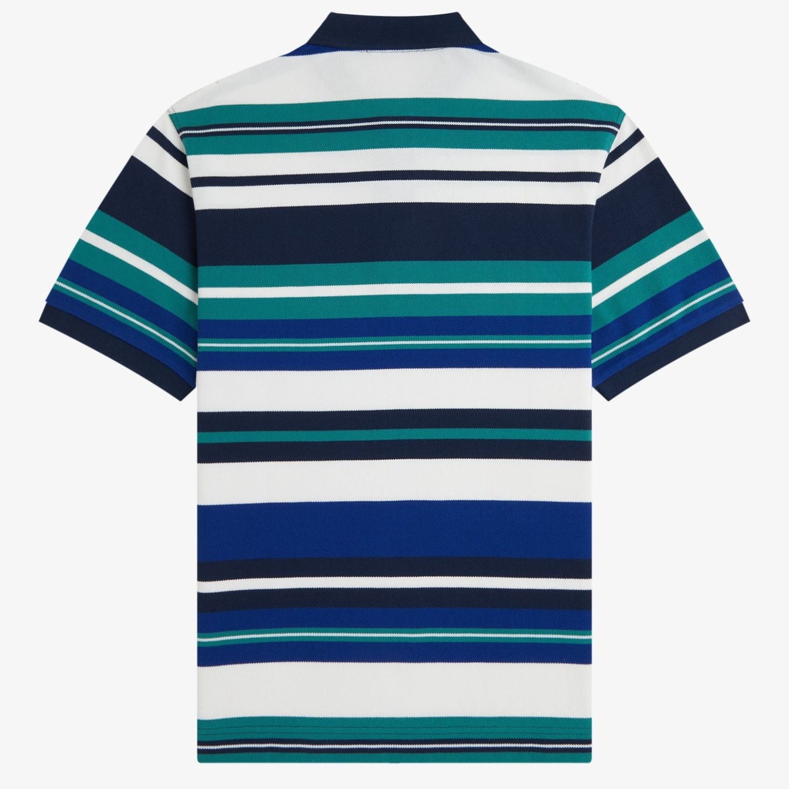 Fred Perry Striped Relaxed Polo Shirt - Deep Mint