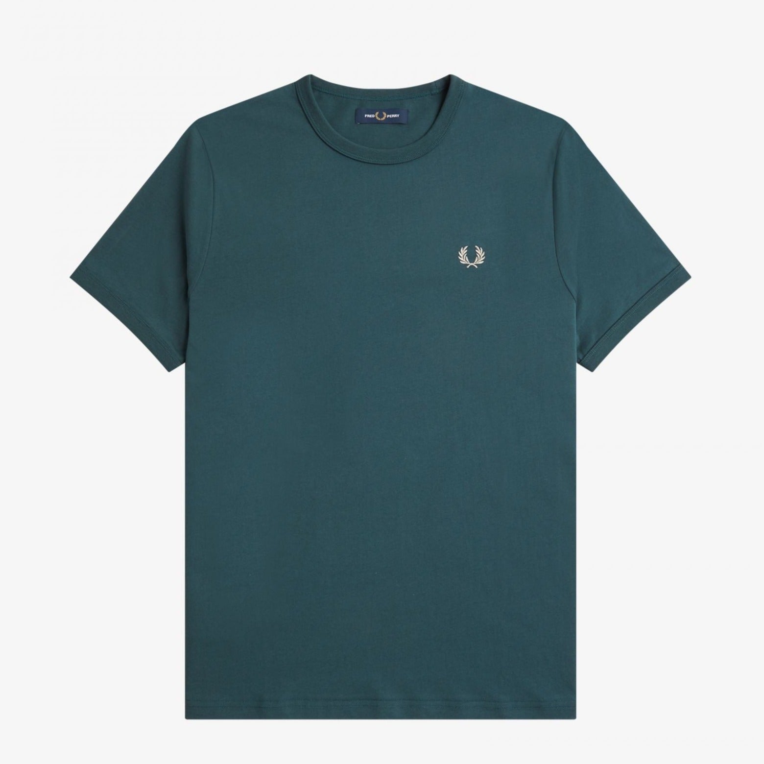 Fred Perry Ringer T-Shirt - Petrol Blue