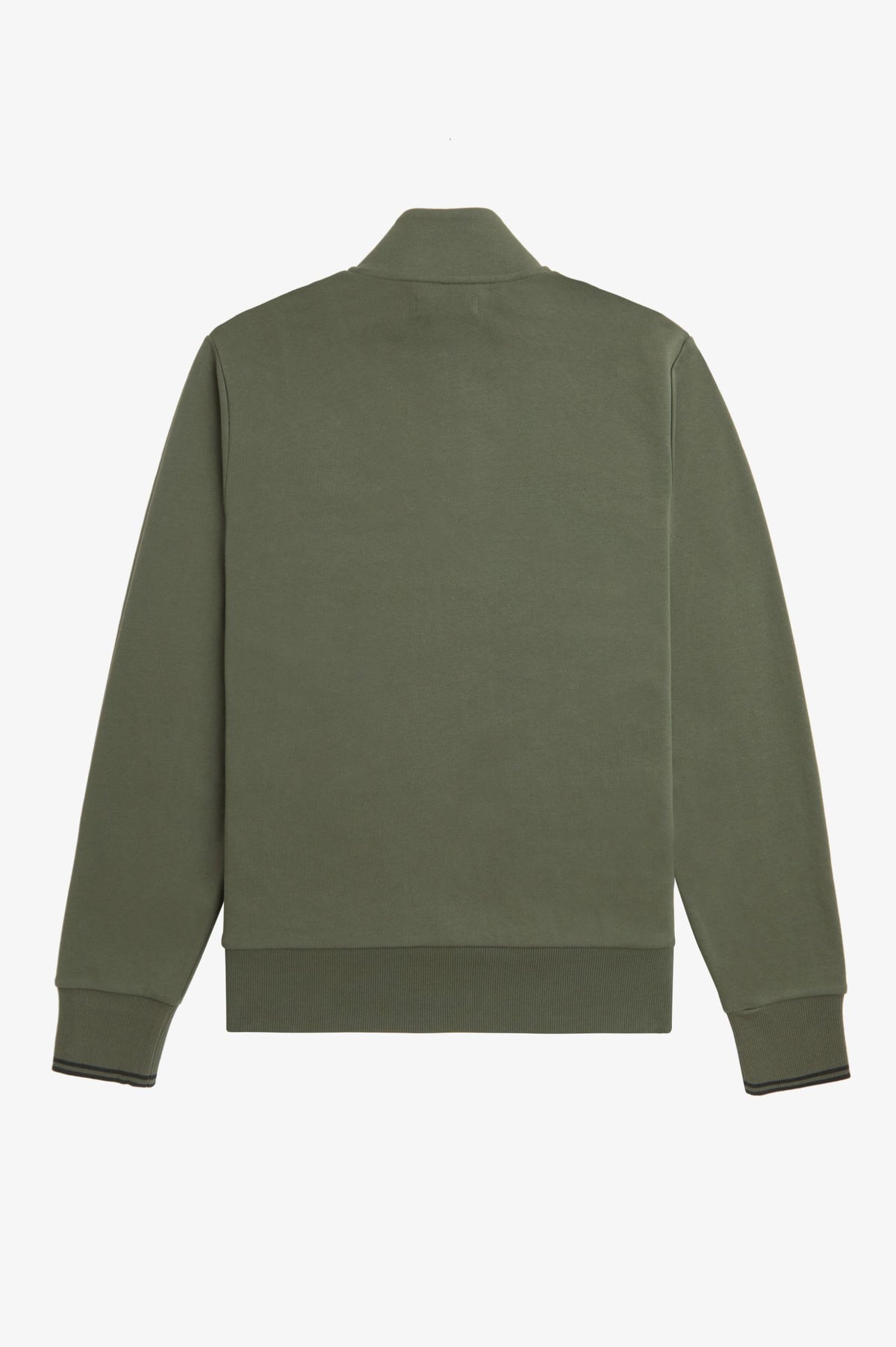 Fred Perry Half Zip Sweatshirt - Laurel Green / Night Green