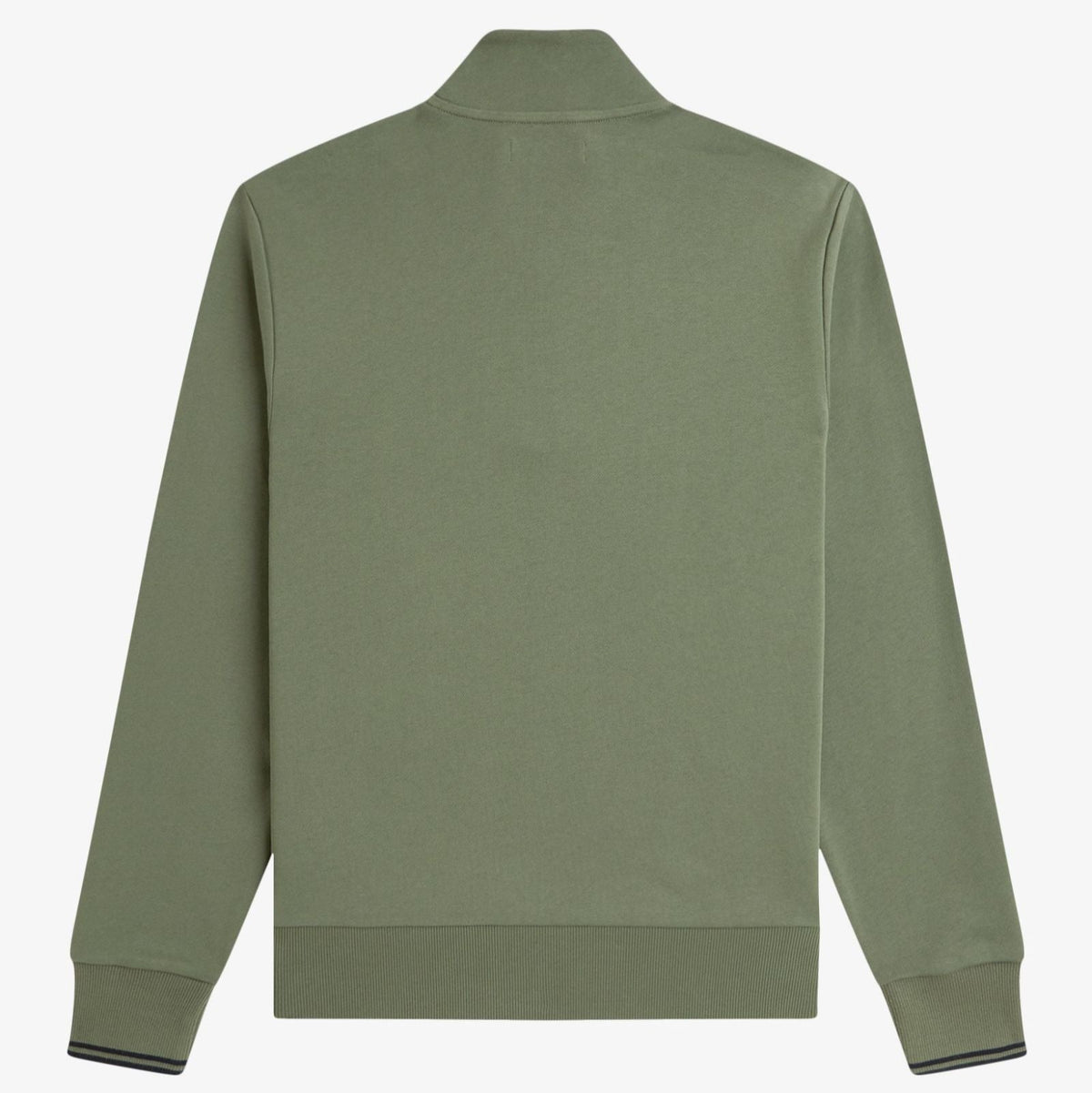 Fred Perry Half Zip Sweatshirt - Laurel Wreath Green / Black