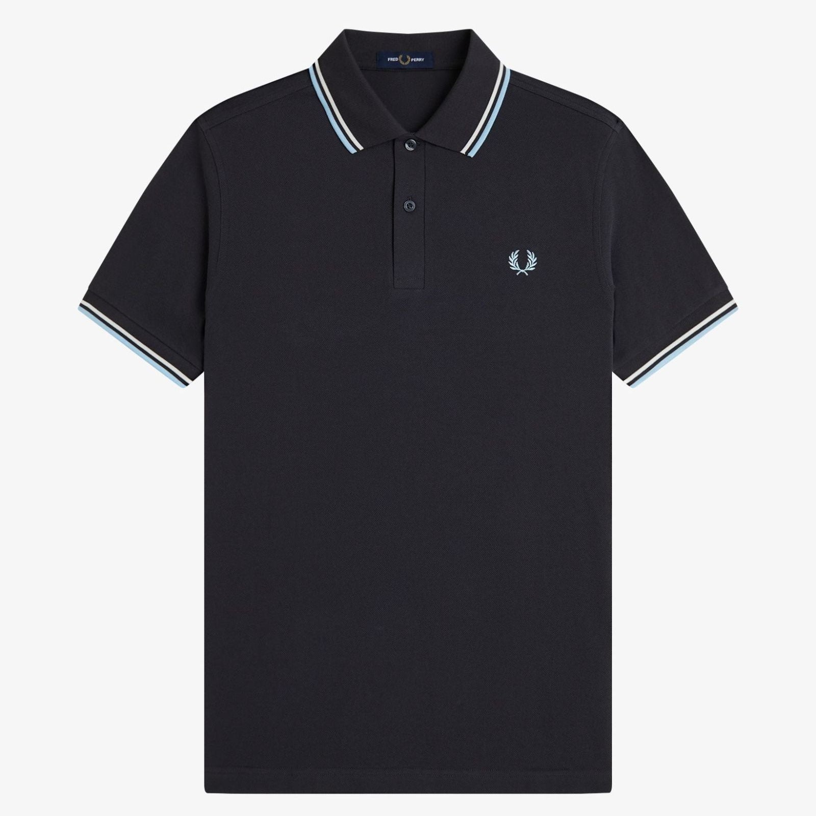 Fred Perry M3600 Polo - Anchor Grey / Ecru / Ball Boy Blue