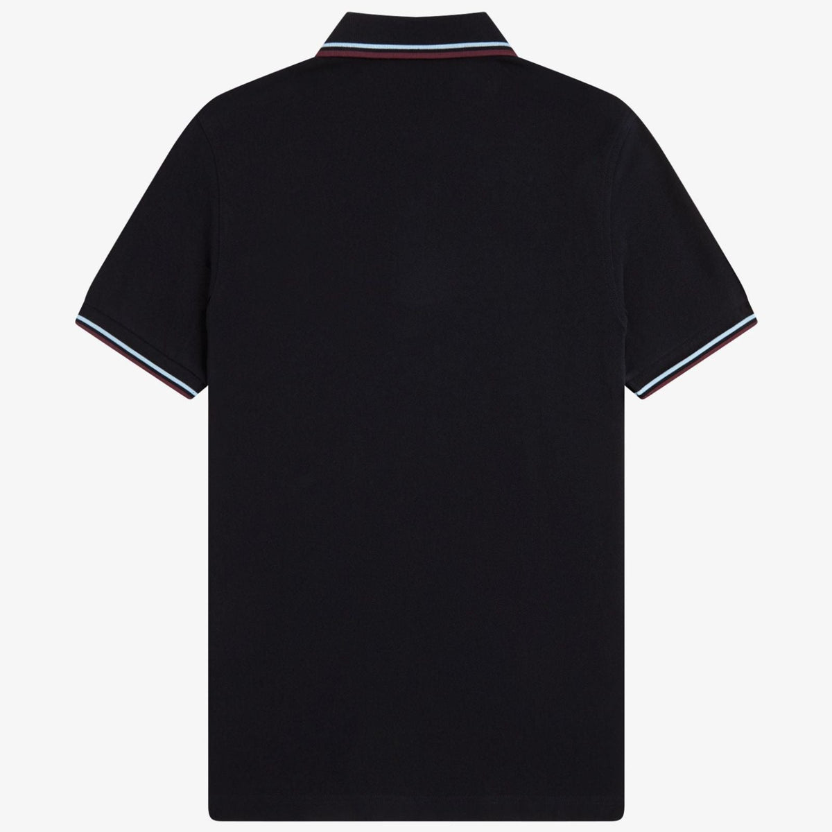 Fred Perry M3600 Polo - Black / Ball Boy Blue / Oxblood