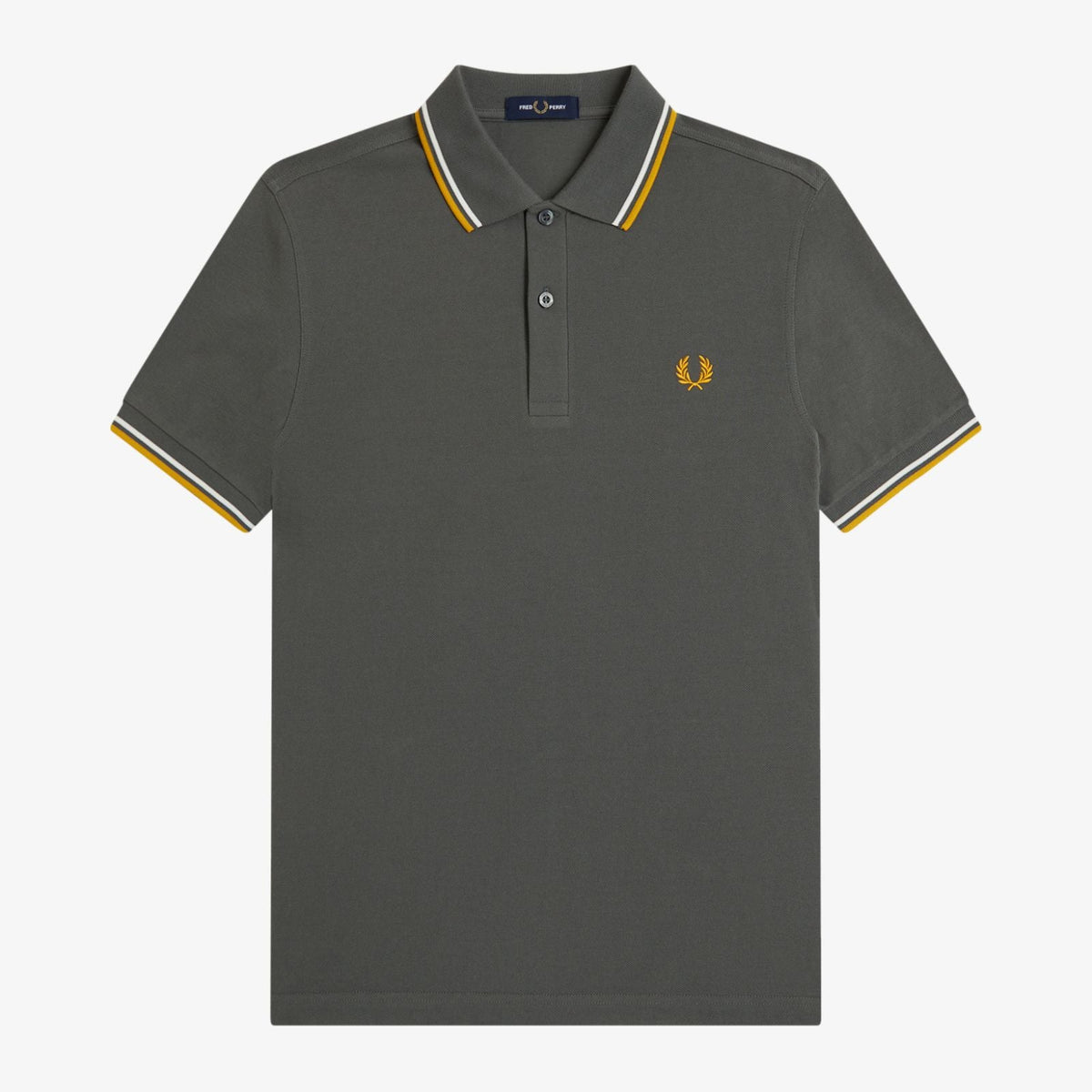 Fred Perry Polo M3600 - Field Green/ Ecru/ Golden