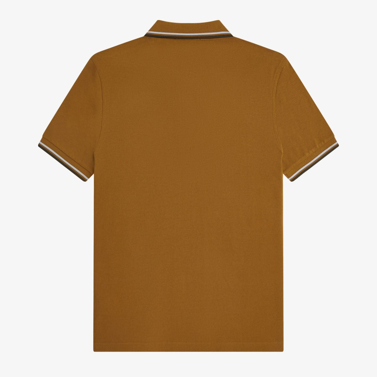 Fred Perry Polo M3600 - Dark Caramel / Dusky Blue / Night Green