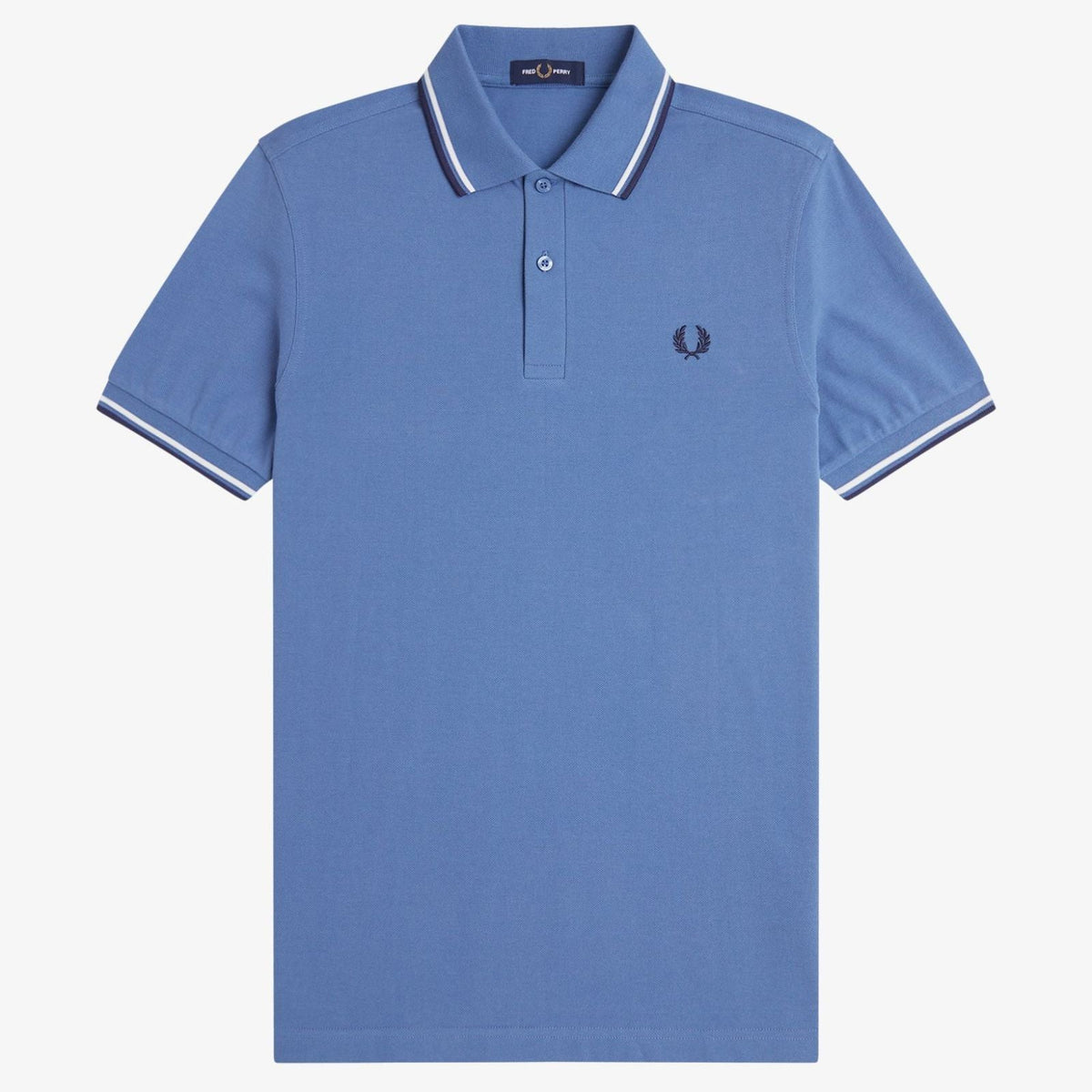 Fred Perry M3600 Polo - Ace Blue / Snow White / Tennis Blue