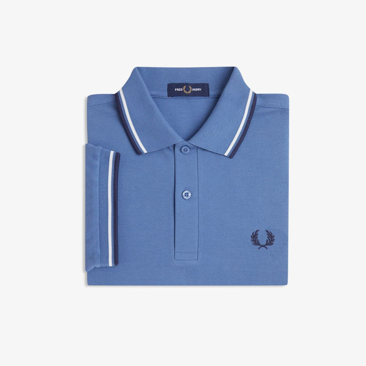 Fred Perry M3600 Polo - Ace Blue / Snow White / Tennis Blue