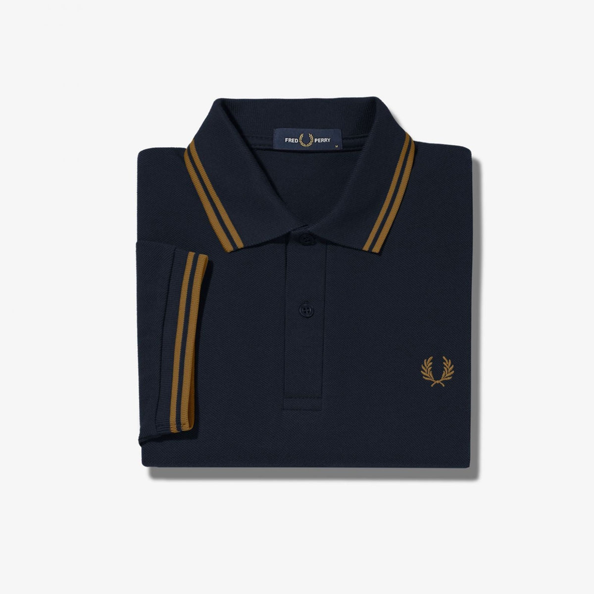 Fred Perry M3600 Polo - Navy / Dark Caramel