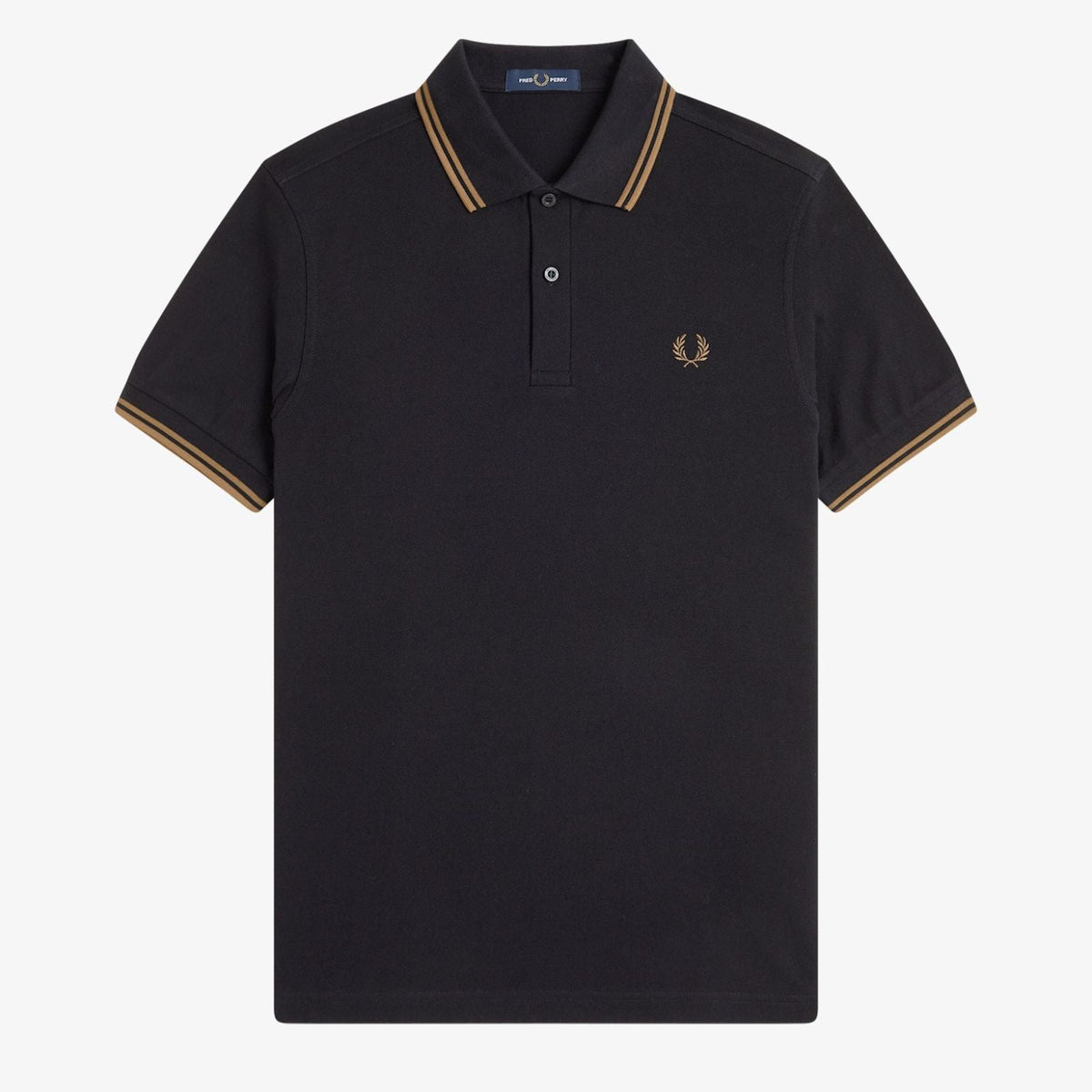 Fred Perry M3600 Polo - Black / Shaded Stone
