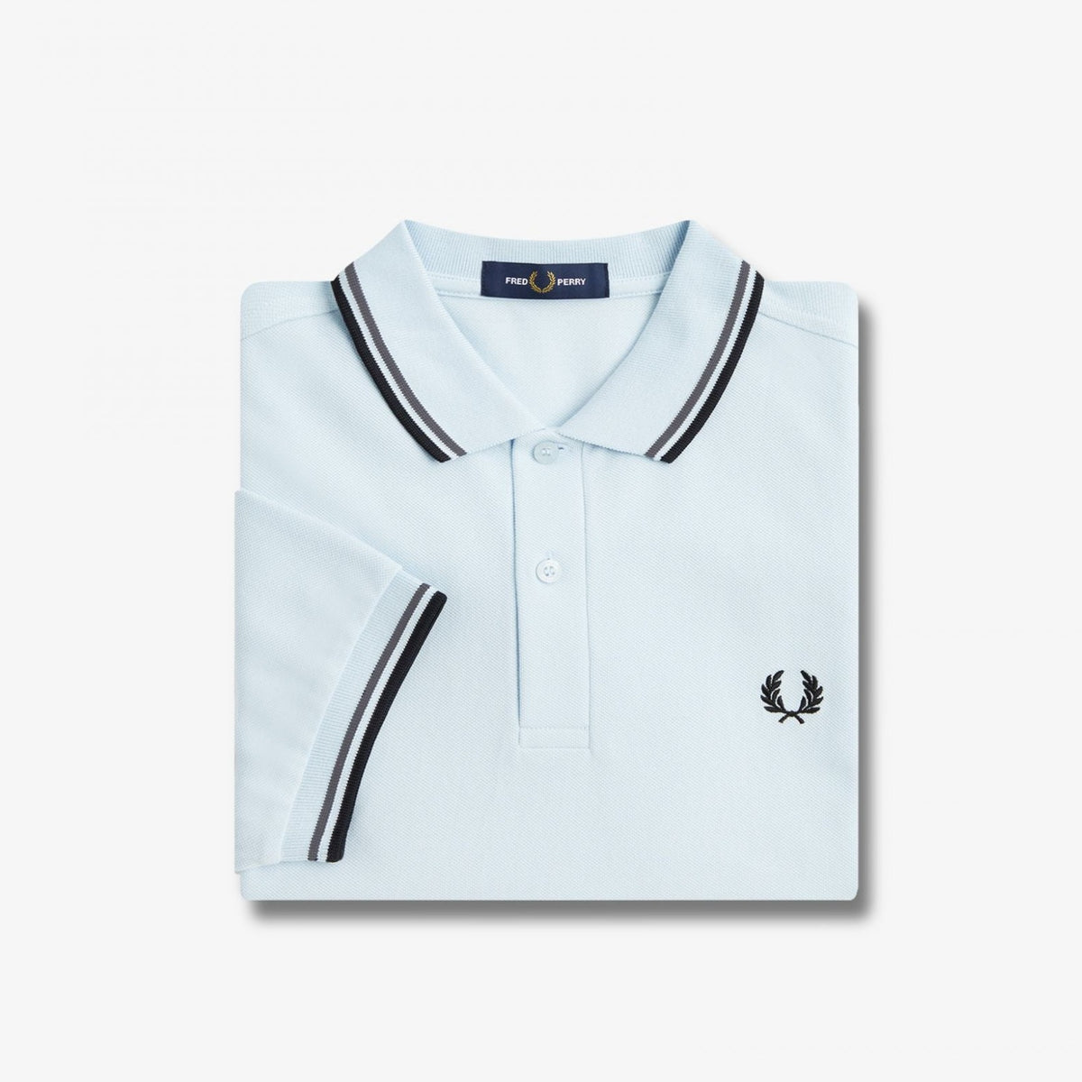 Fred Perry M3600 Polo - Light Ice / Field Green / Black
