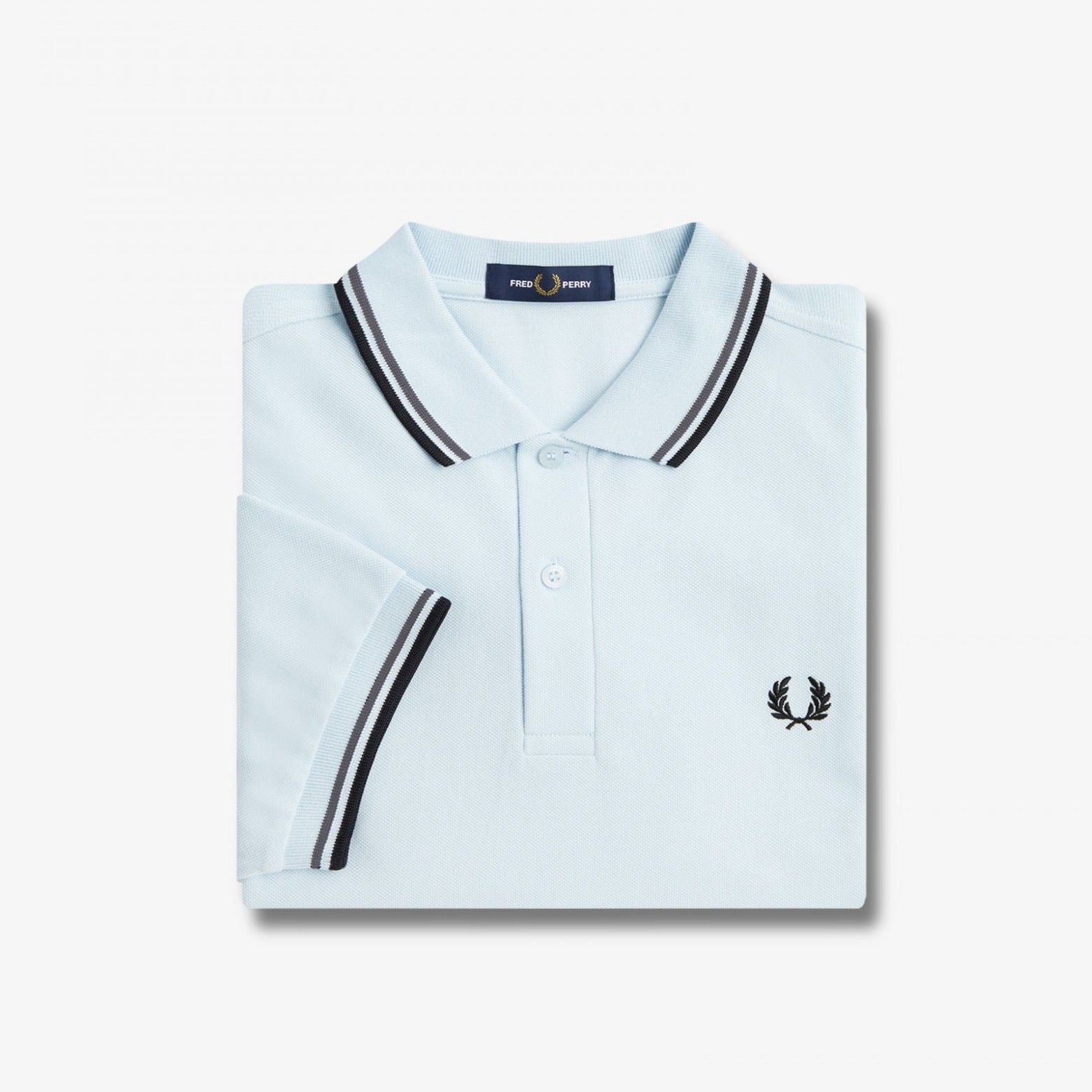 Fred Perry M3600 Polo - Light Ice / Field Green / Black