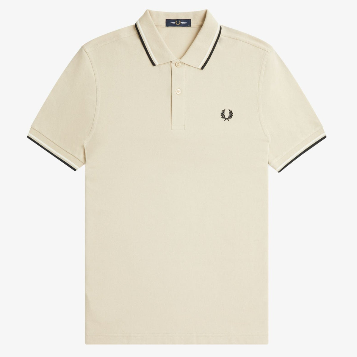 Fred Perry M3600 Polo - Oatmeal / Ecru / Black