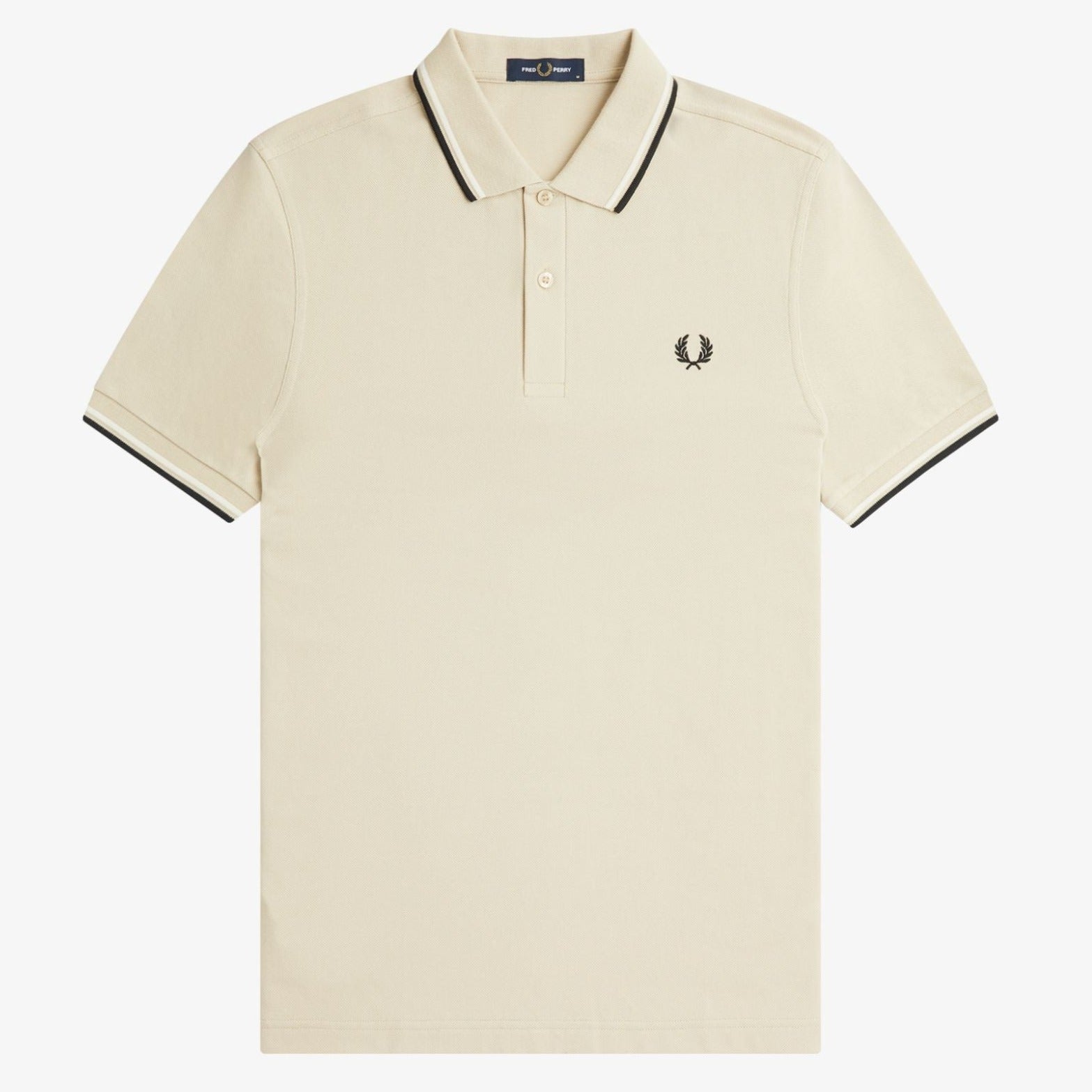 Fred Perry M3600 Polo - Oatmeal / Ecru / Black
