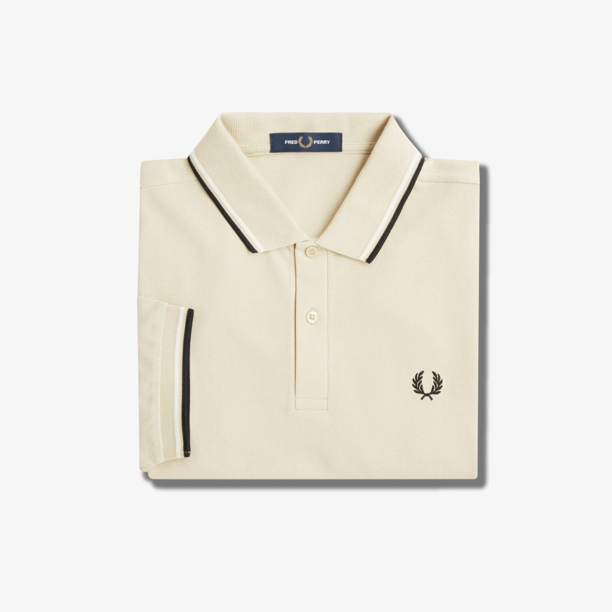 Fred Perry M3600 Polo - Oatmeal / Ecru / Black