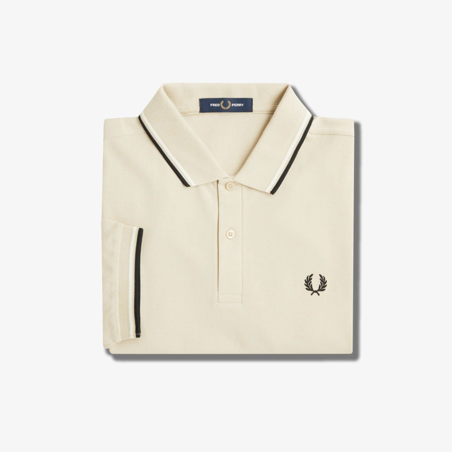 Fred Perry M3600 Polo - Oatmeal / Ecru / Black