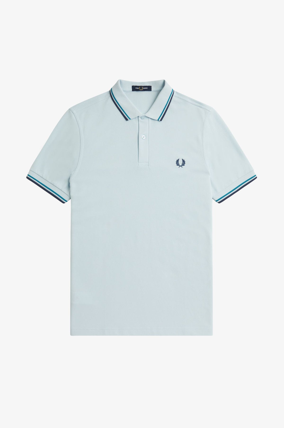 Fred Perry M3600 Polo - Light Ice / Cyber Blue / Midnight Blue