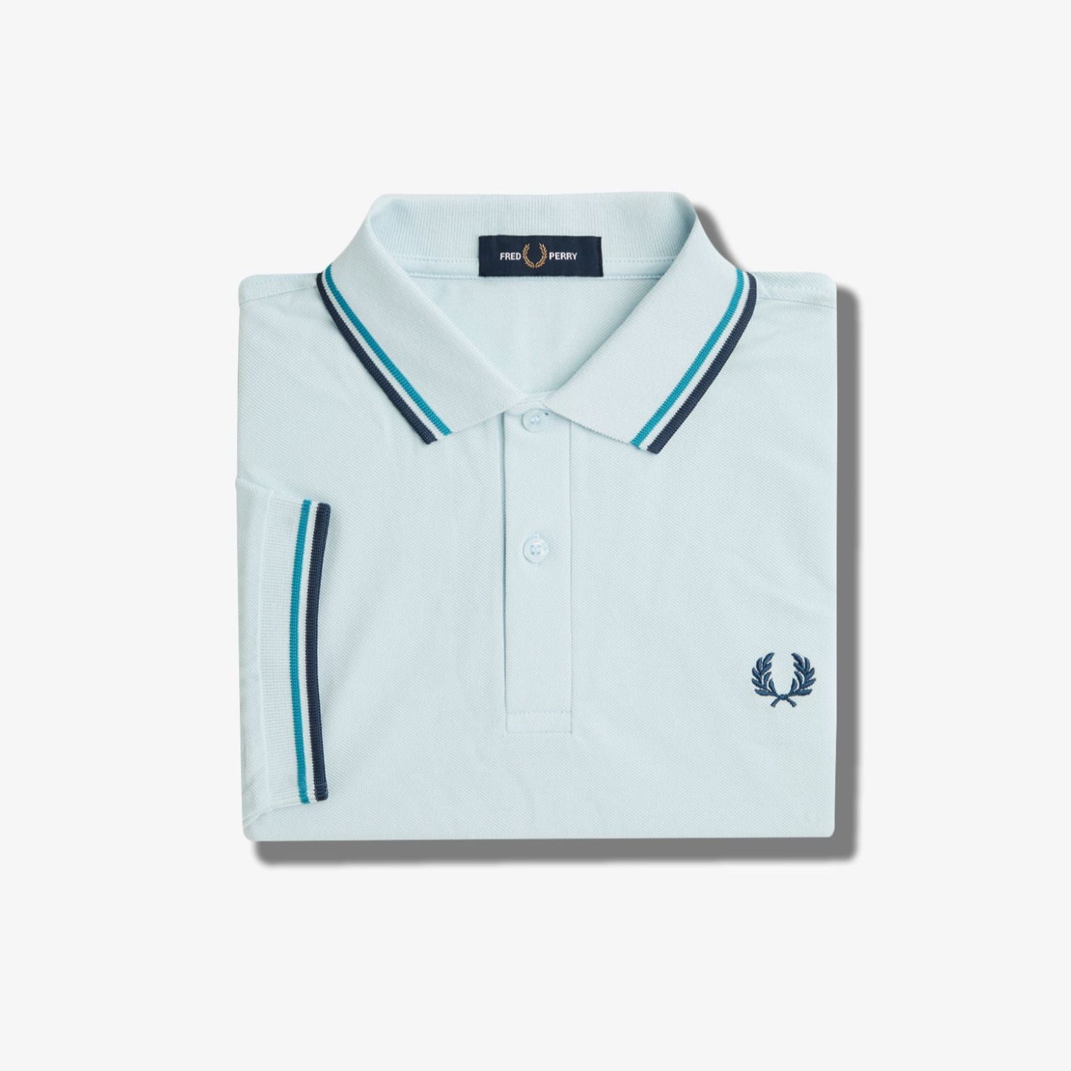 Fred Perry M3600 Polo - Light Ice / Cyber Blue / Midnight Blue